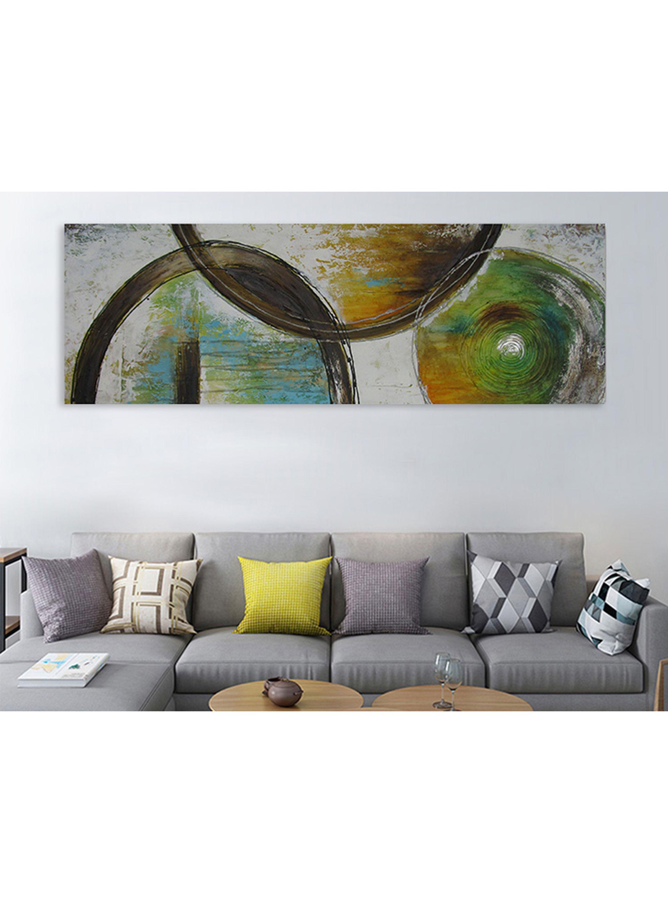 Cuadro Oleo Semicírculo 40x140 cm-2