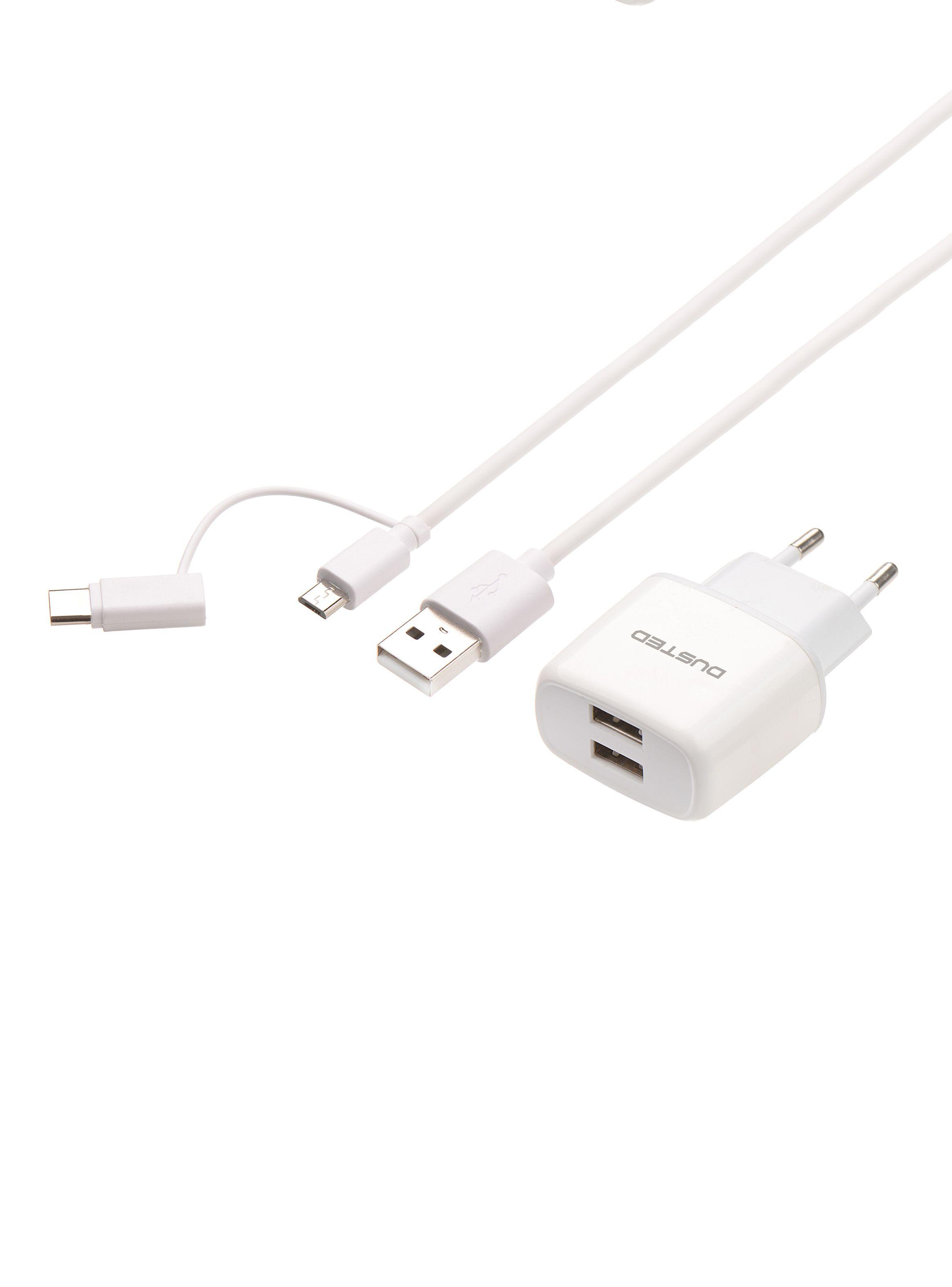 Cargador 2 en 1 de 12W con Cable USB Dual-2