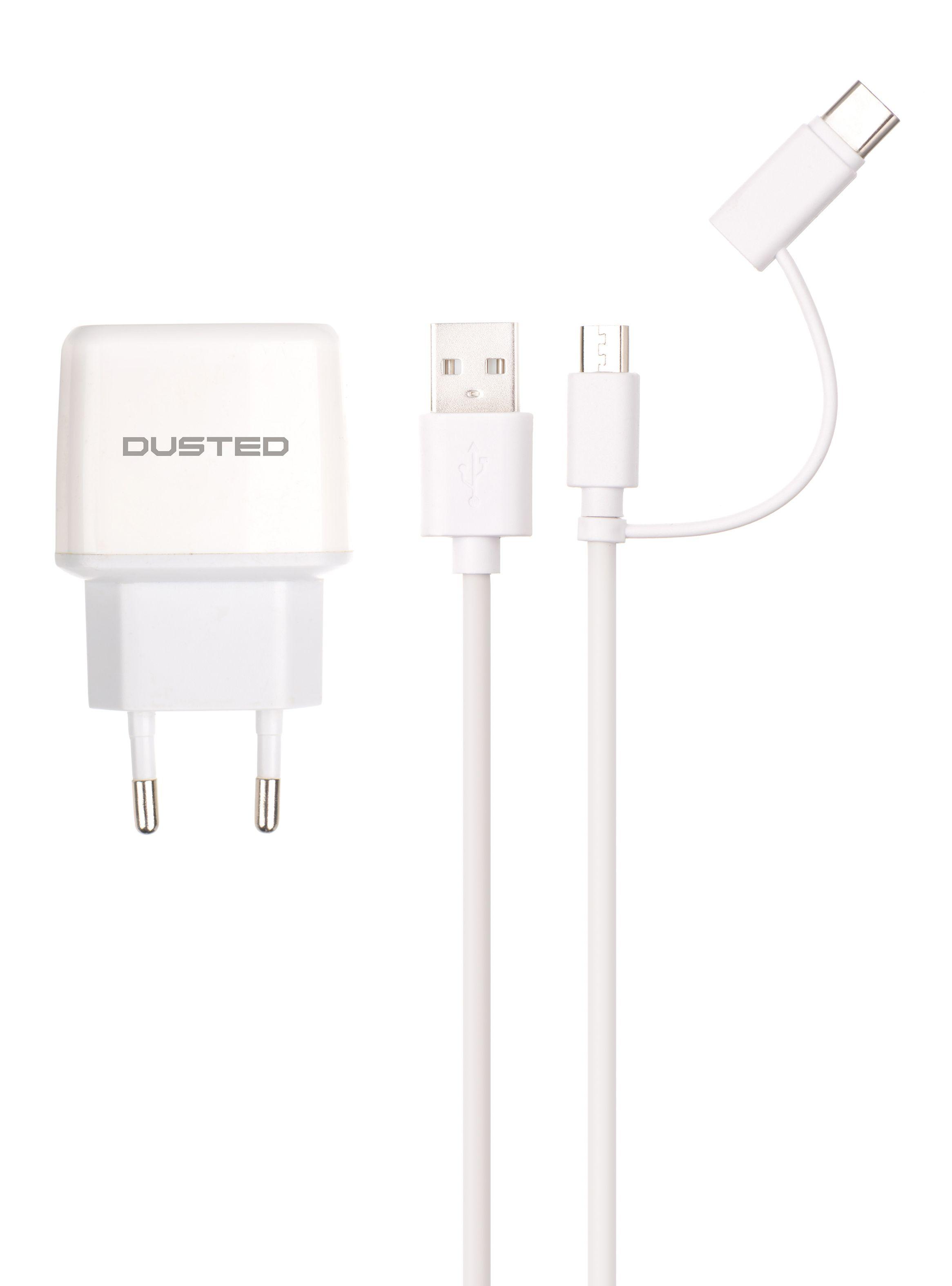Cargador 2 en 1 de 12W con Cable USB Dual-0