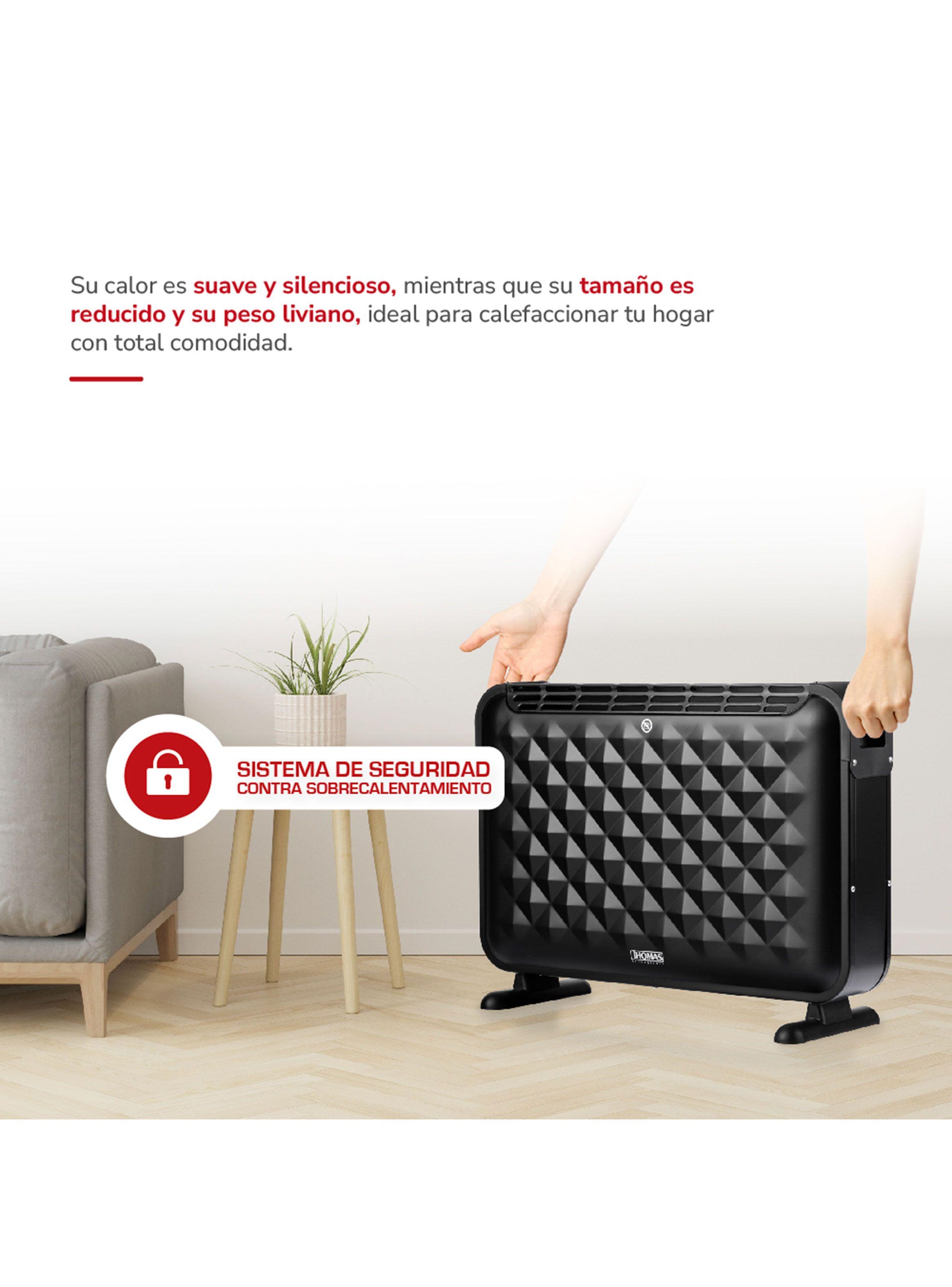 Convector Eléctricos 2000W TH-CV52 Negro-5