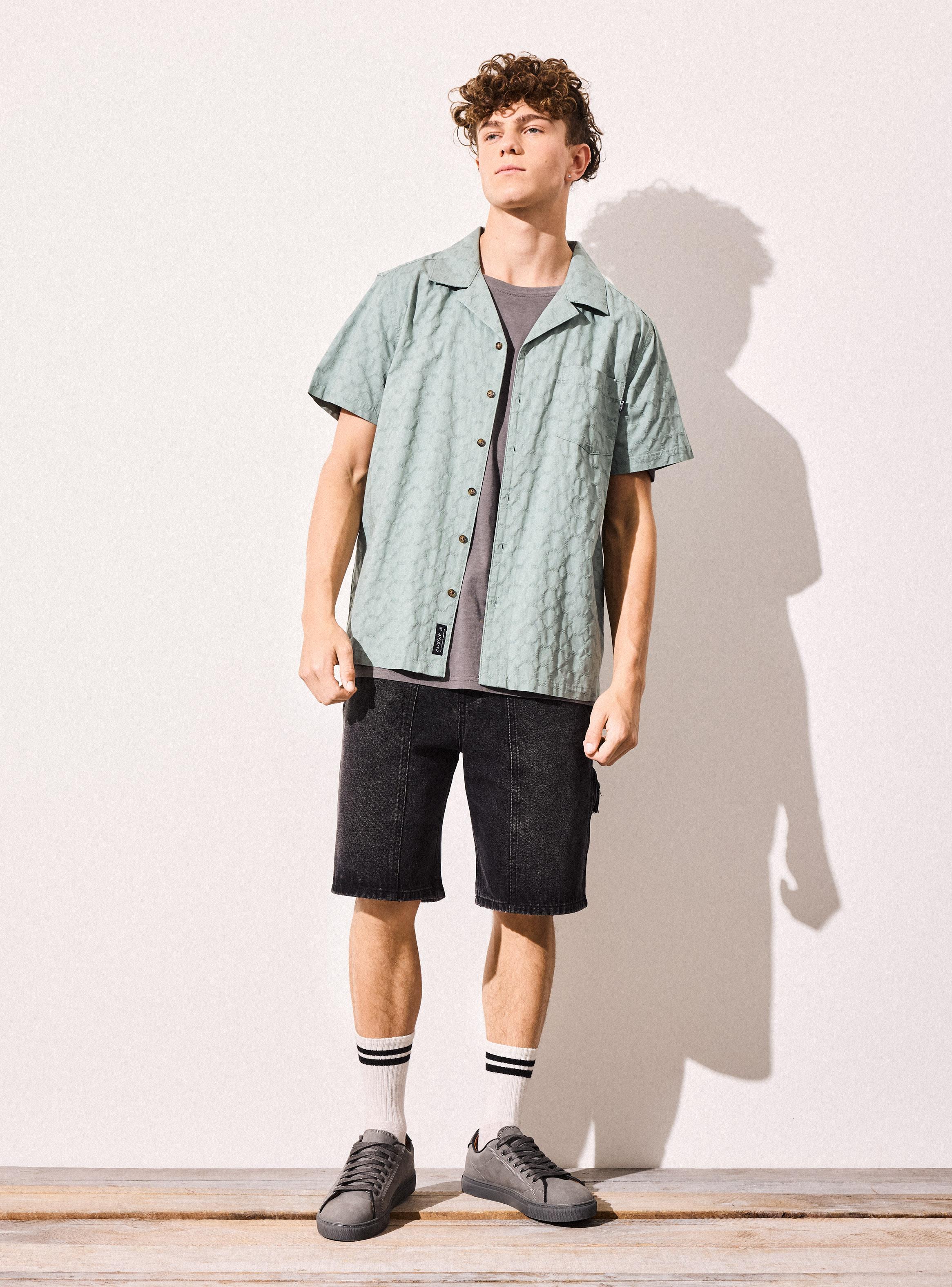 Camisa Tela Diseño Jacquard MC-4
