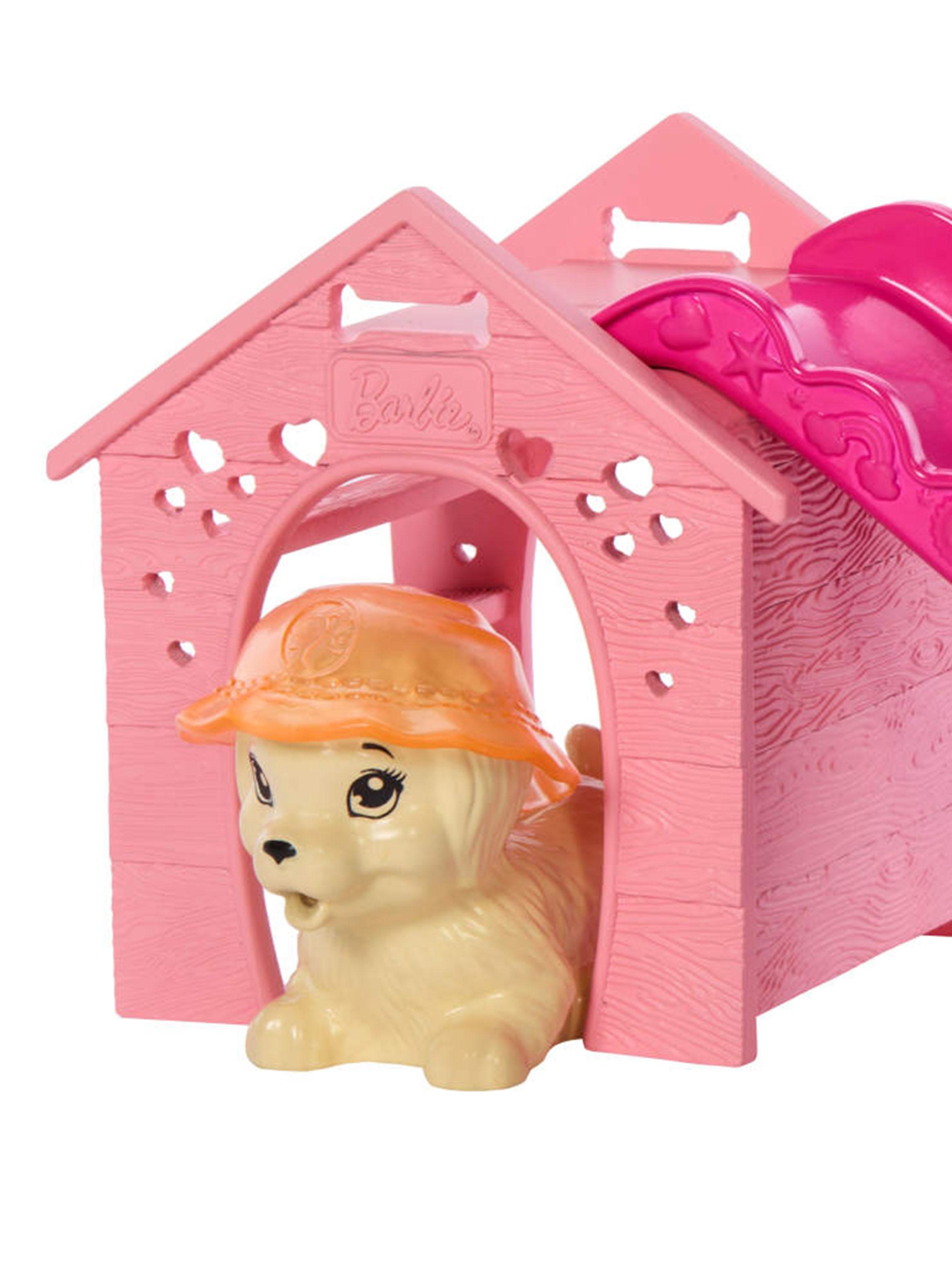 Muñeca Barbie Fiesta en la Piscina con Perritos-2