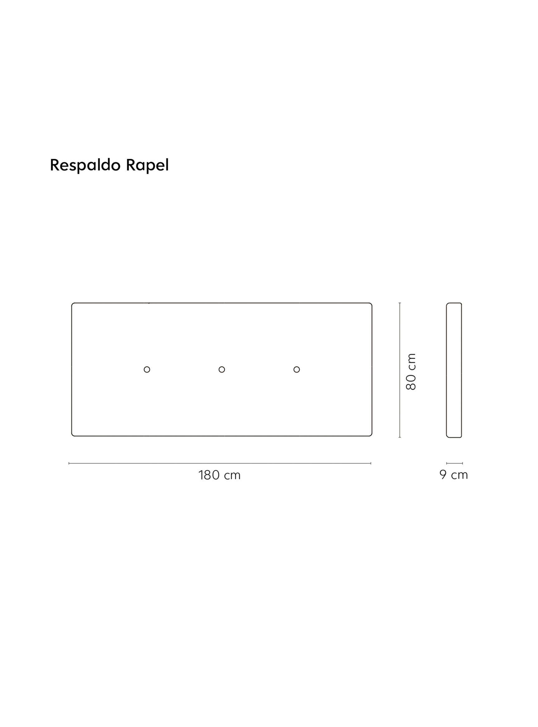 Respaldo Rapel Gris 2 Plazas-1