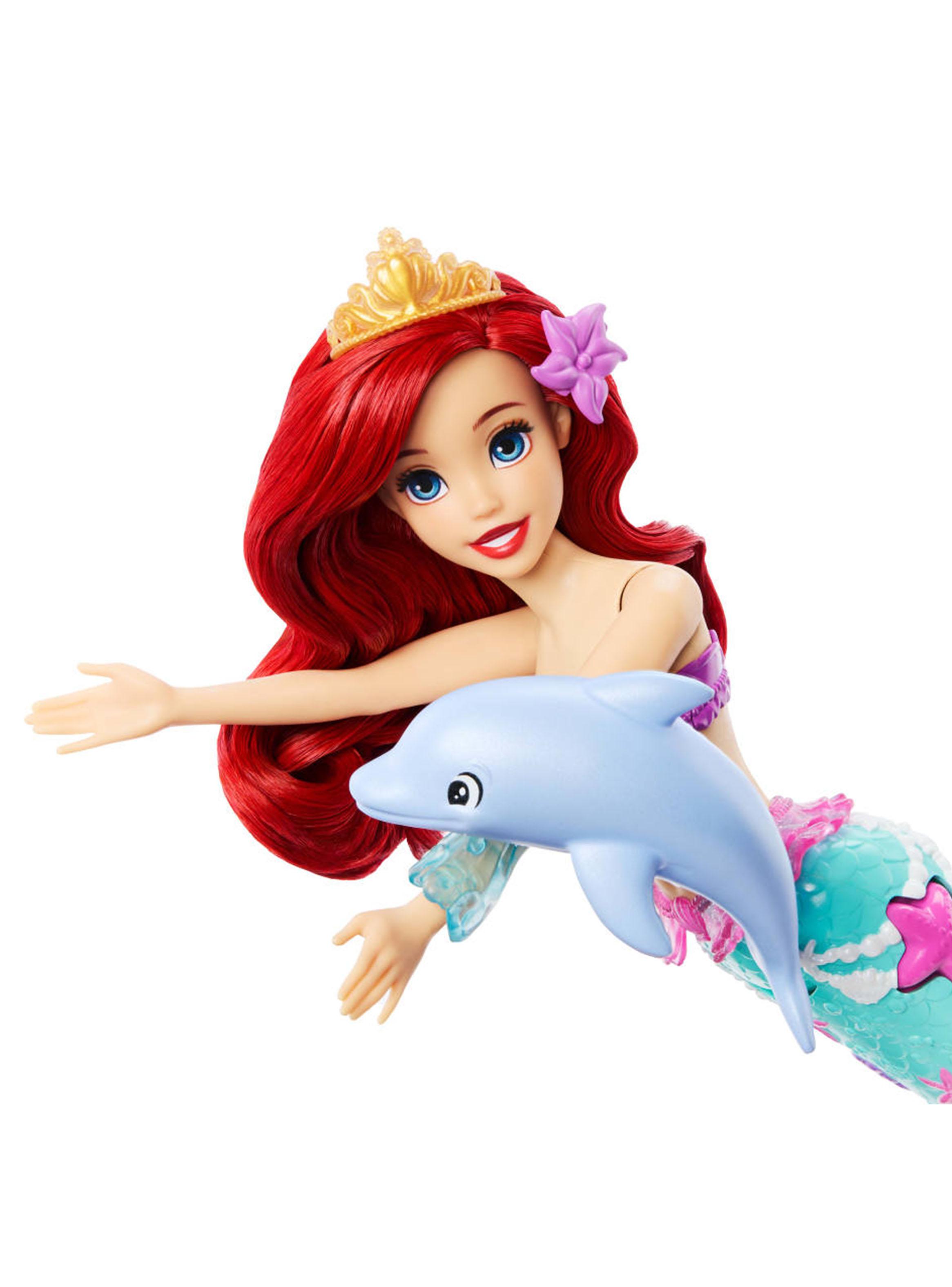 Muñeca Disney Princesa Ariel Delfín y Sebastián-5