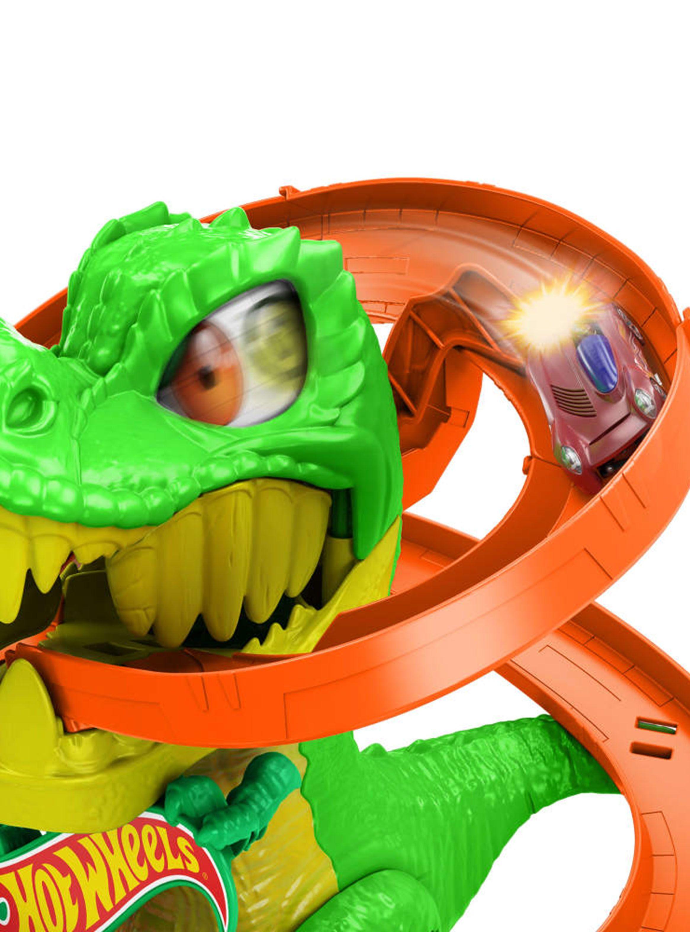 Pista de Juguete T-Rex vs Estación de Bomberos-2