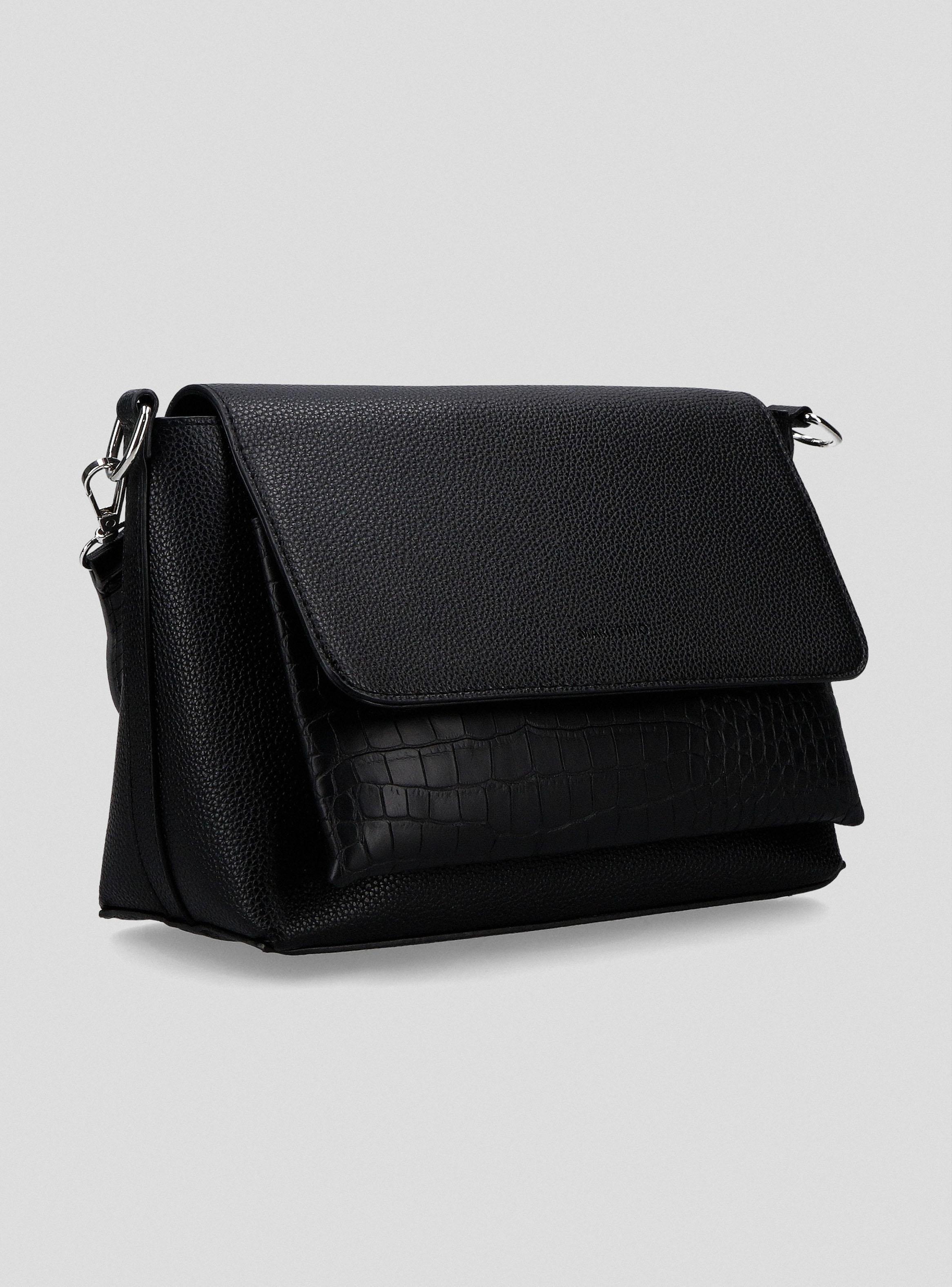 Cartera de Hombro con Detalle Croco-2