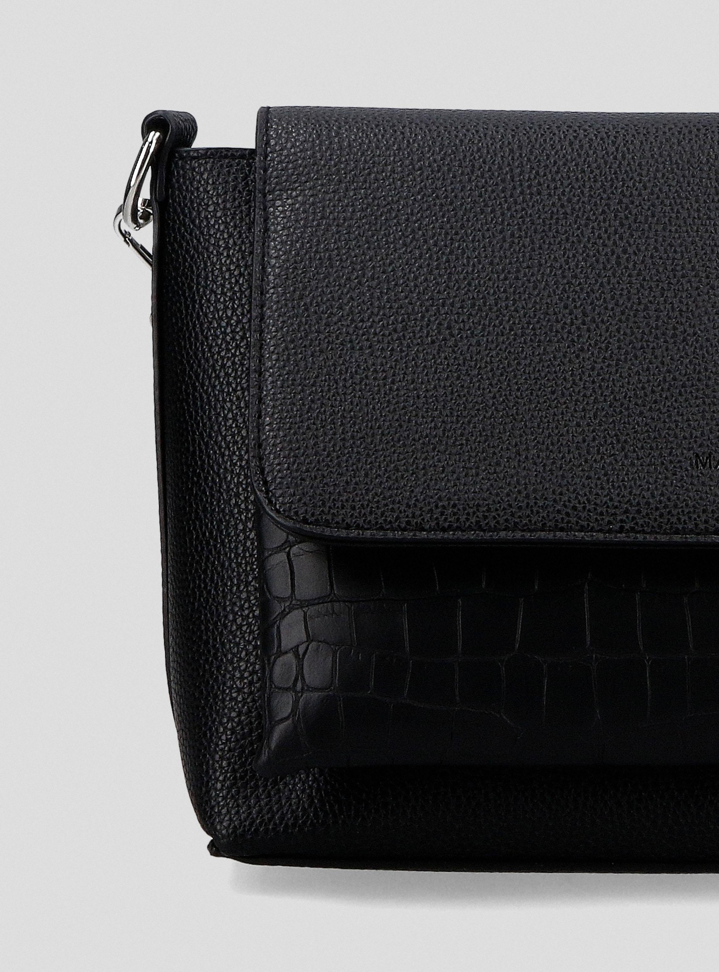 Cartera de Hombro con Detalle Croco-5