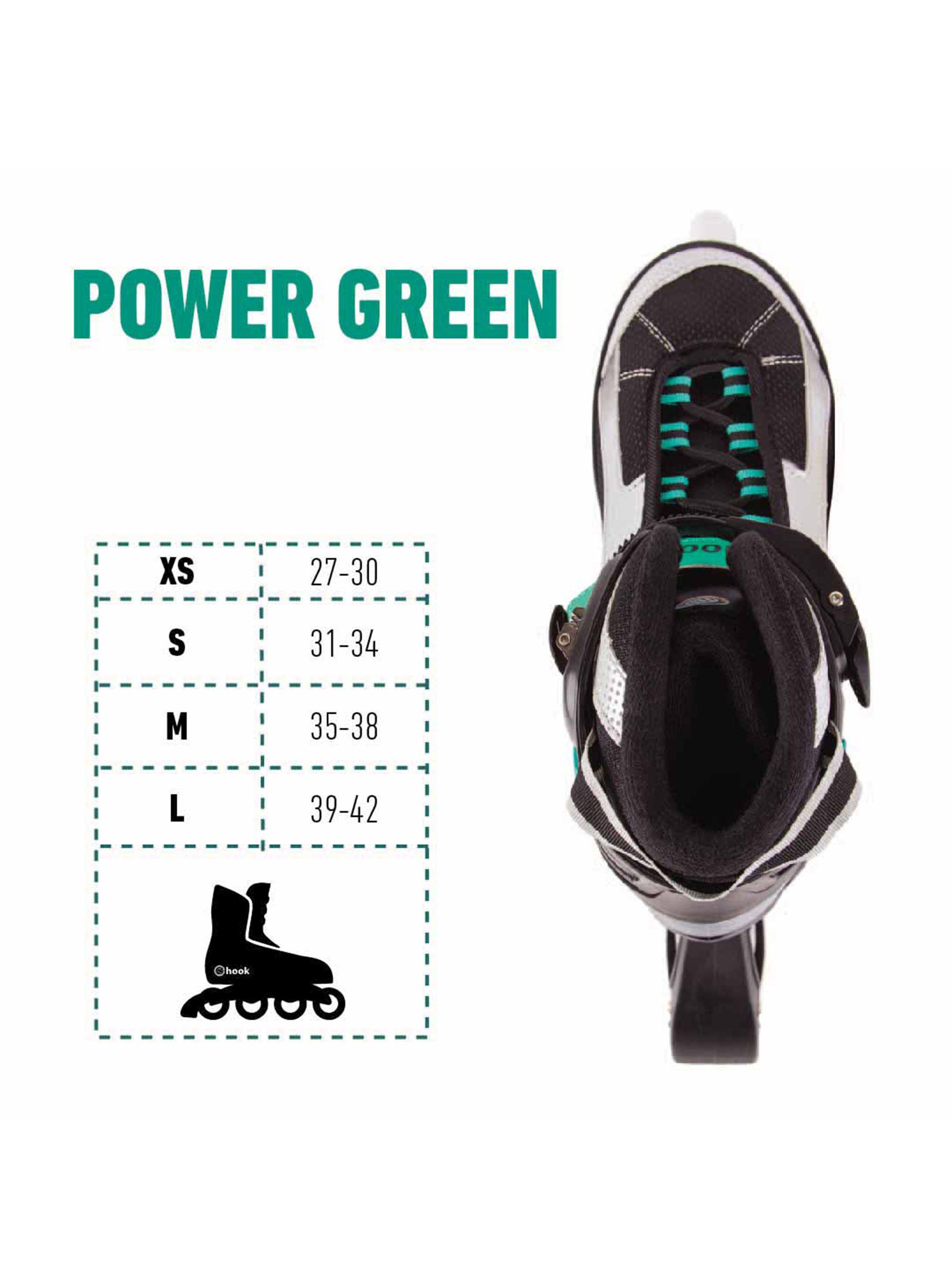 Patines Hook Power Green L-4