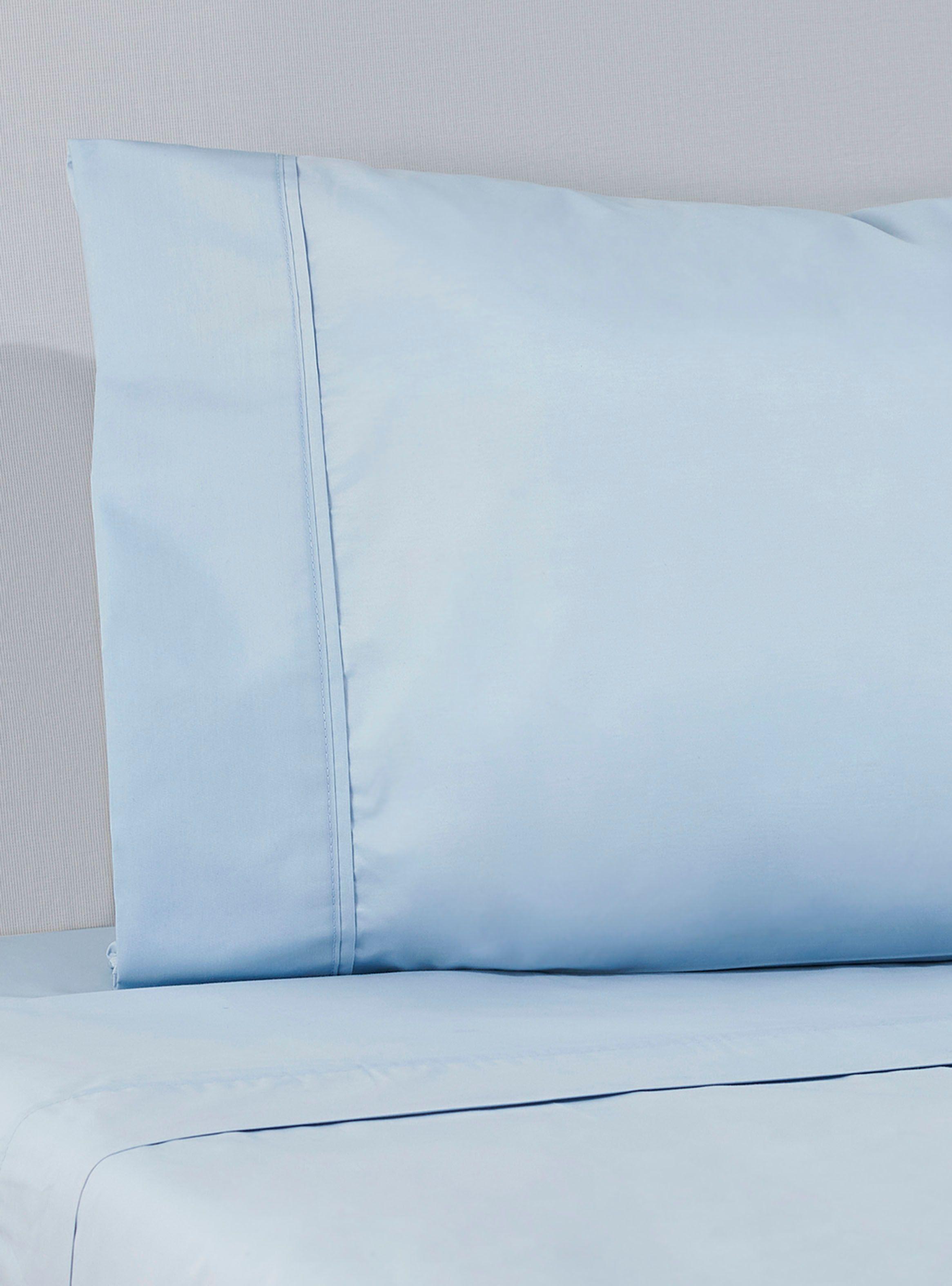 Sábana Lisa Azul Cielo 220 Hilos King-0
