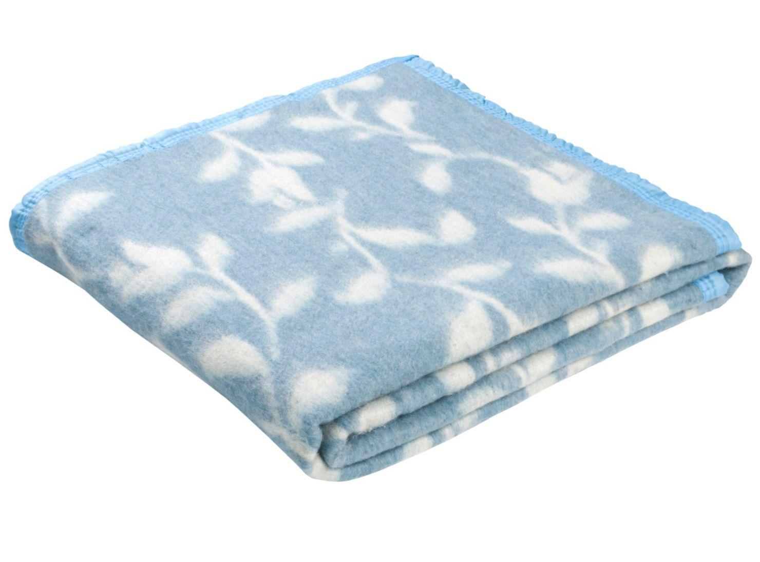 Frazada 1.5 Plazas Jacquard Azul-2