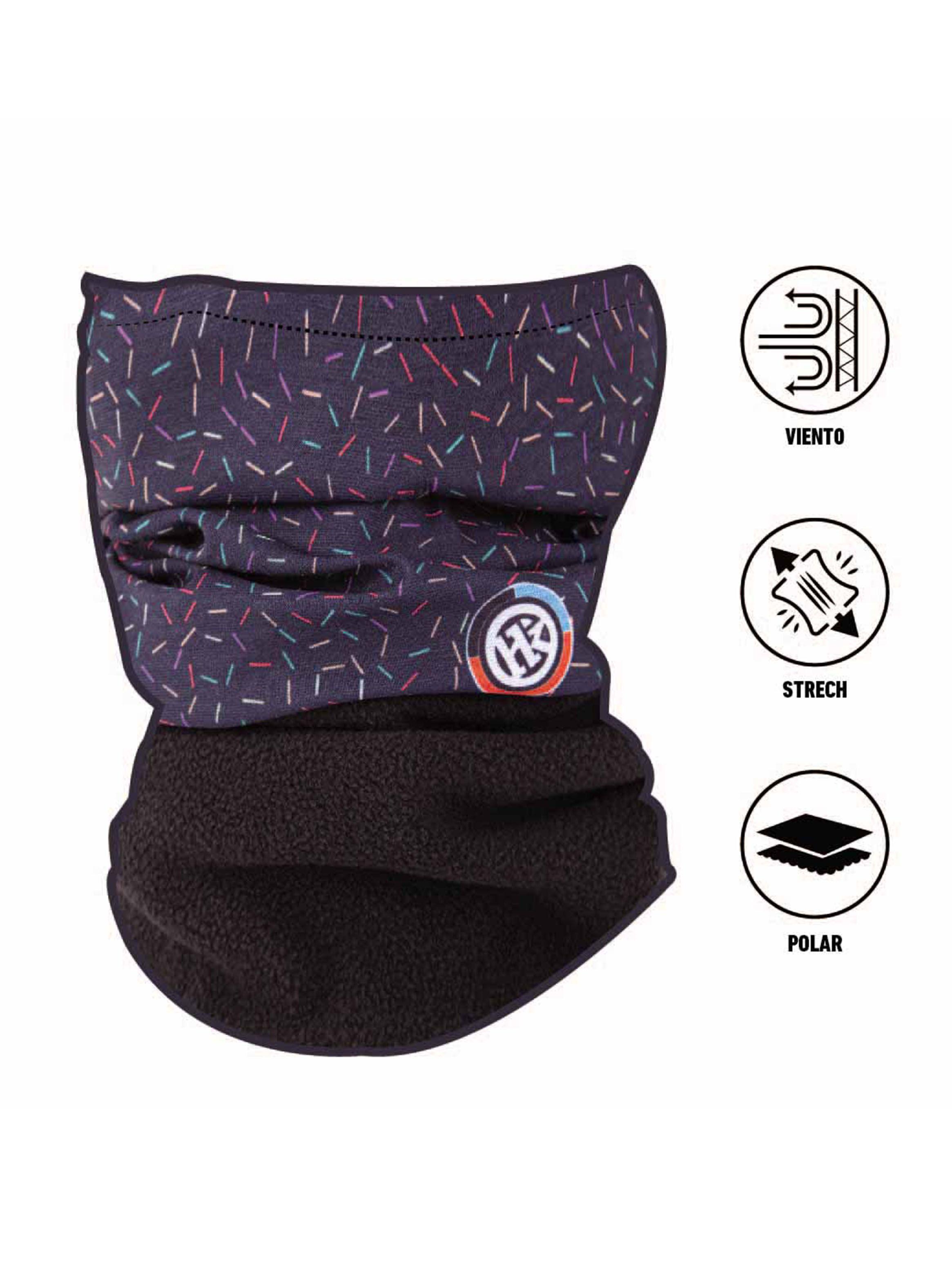 Bandana Hook Polar y Tela Nylon Color Azul Oscuro-2