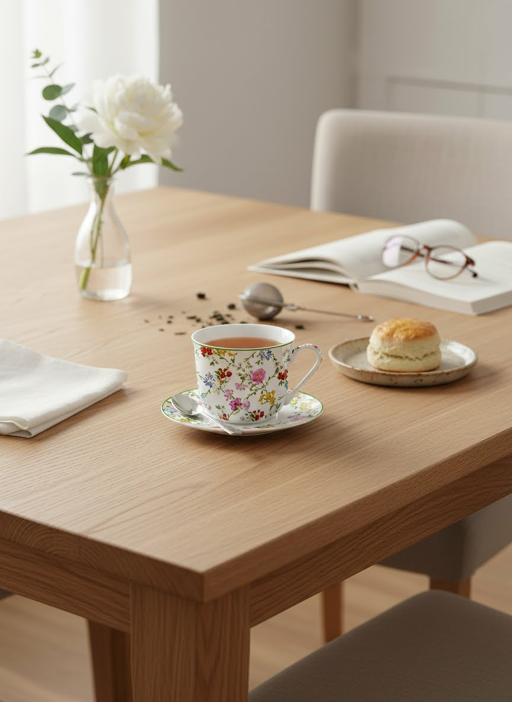 Taza 400 ml + Platillo Garden-2