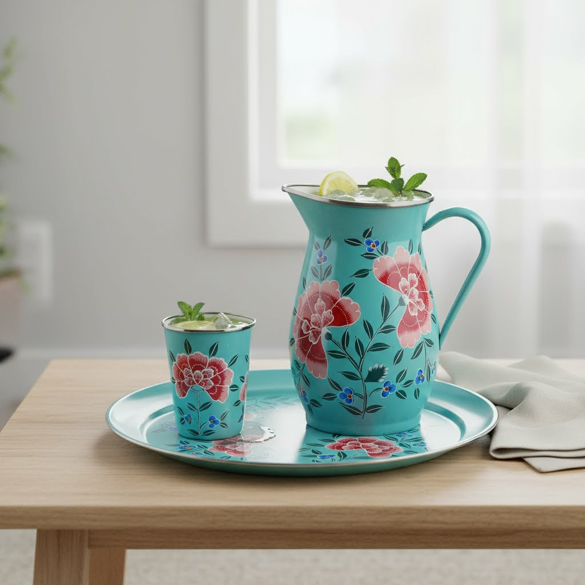 Tumbler Enlozado Pintado A Mano 400 ml-4