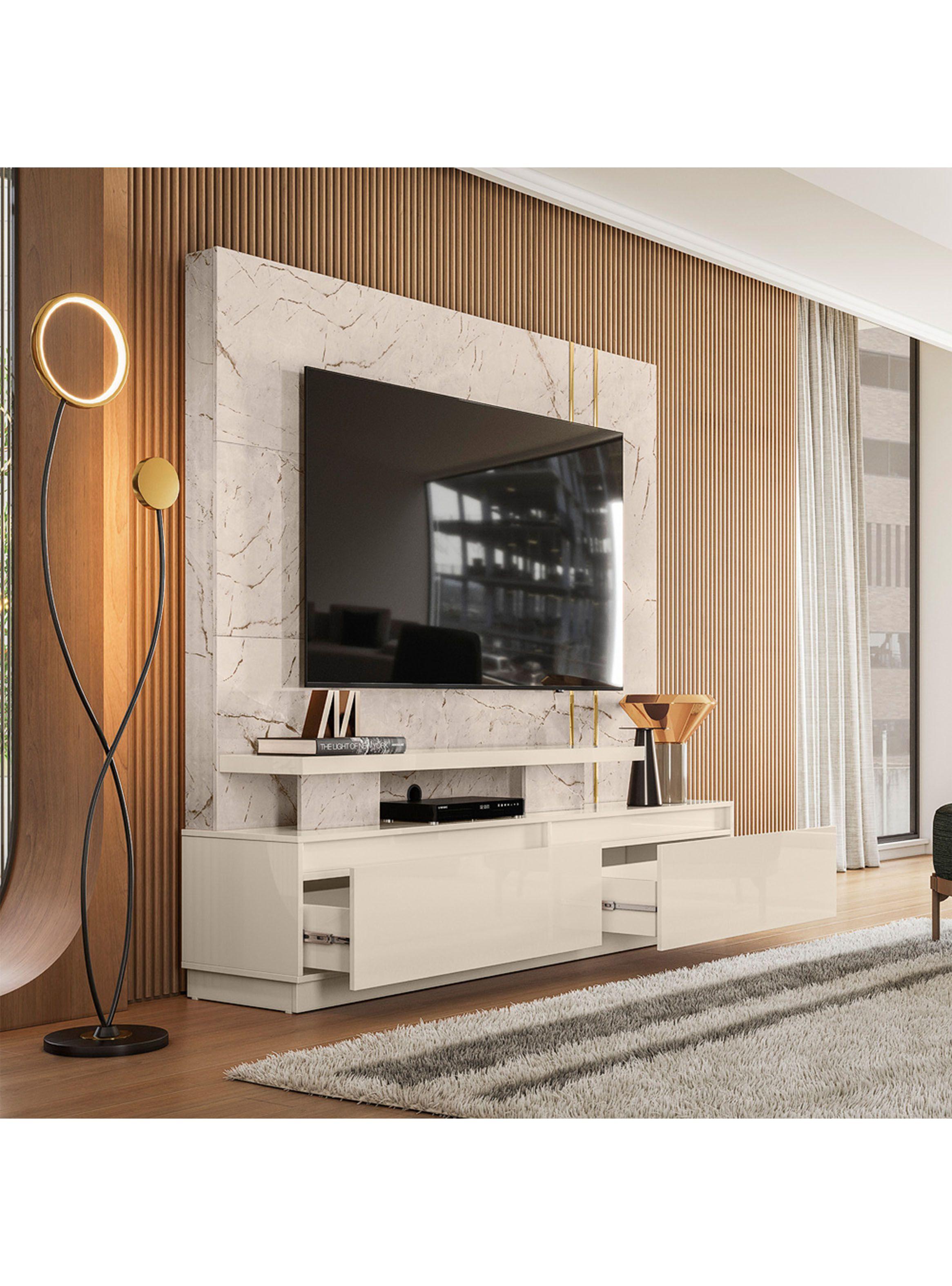 Home TV 75" New Apolo Calacata Off White-4