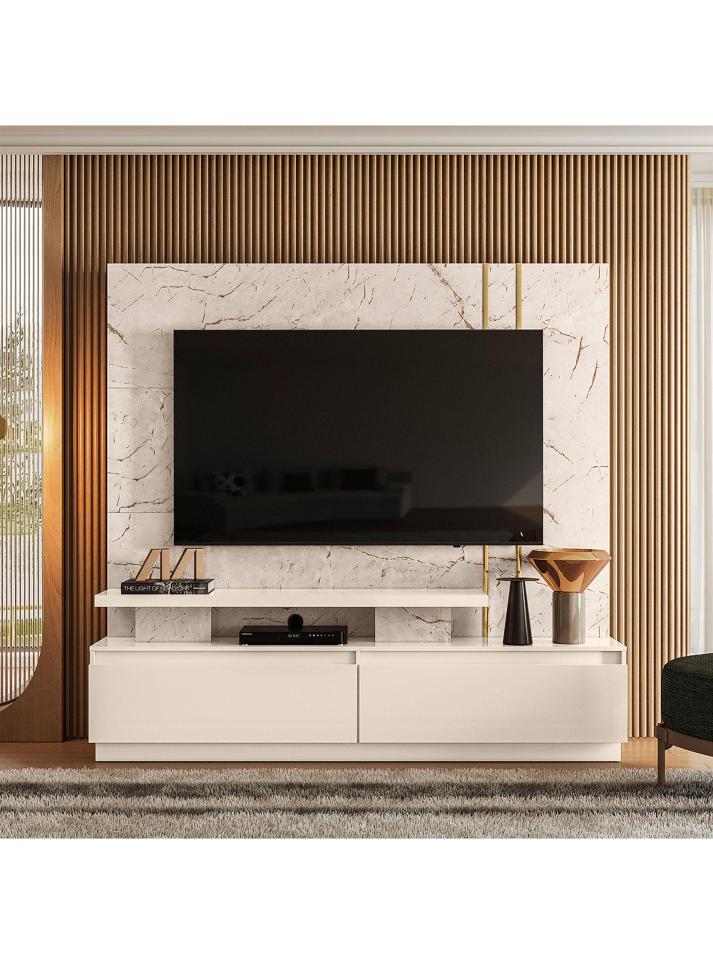 Home TV 75" New Apolo Calacata Off White-3