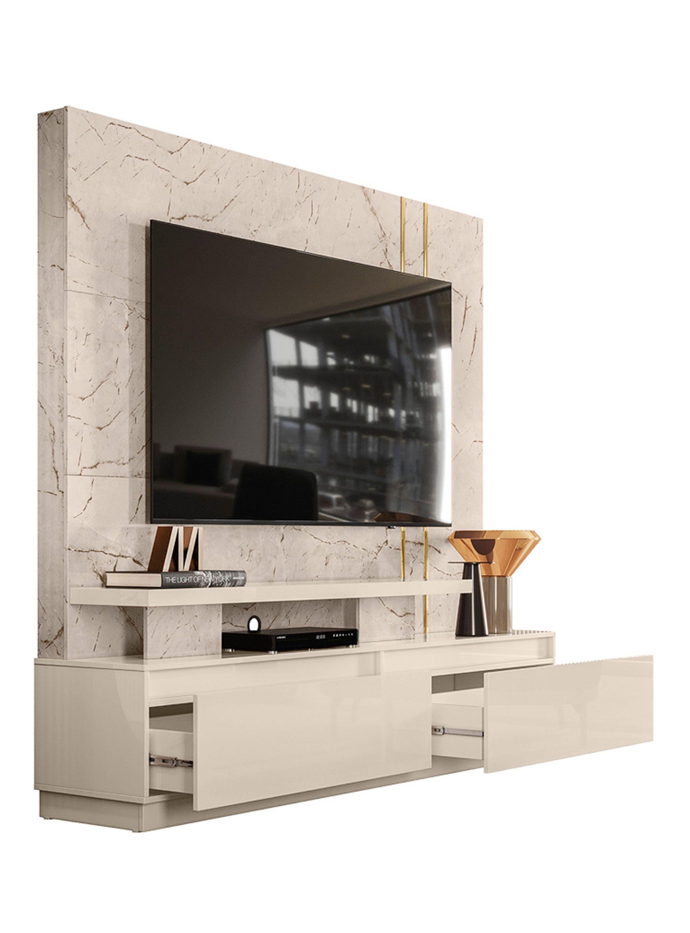 Home TV 75" New Apolo Calacata Off White-2