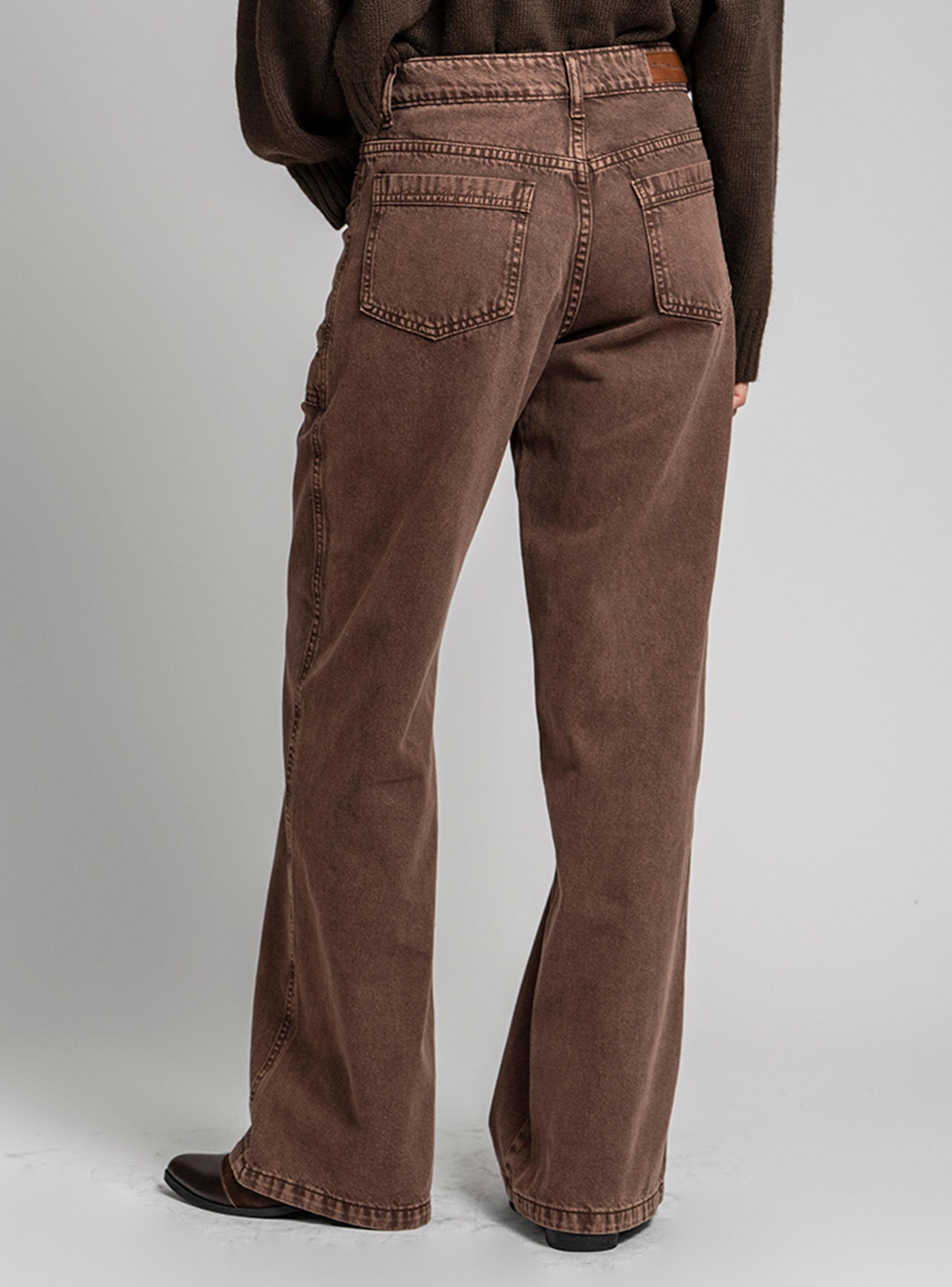 Jeans Tali Wide Leg Café-1