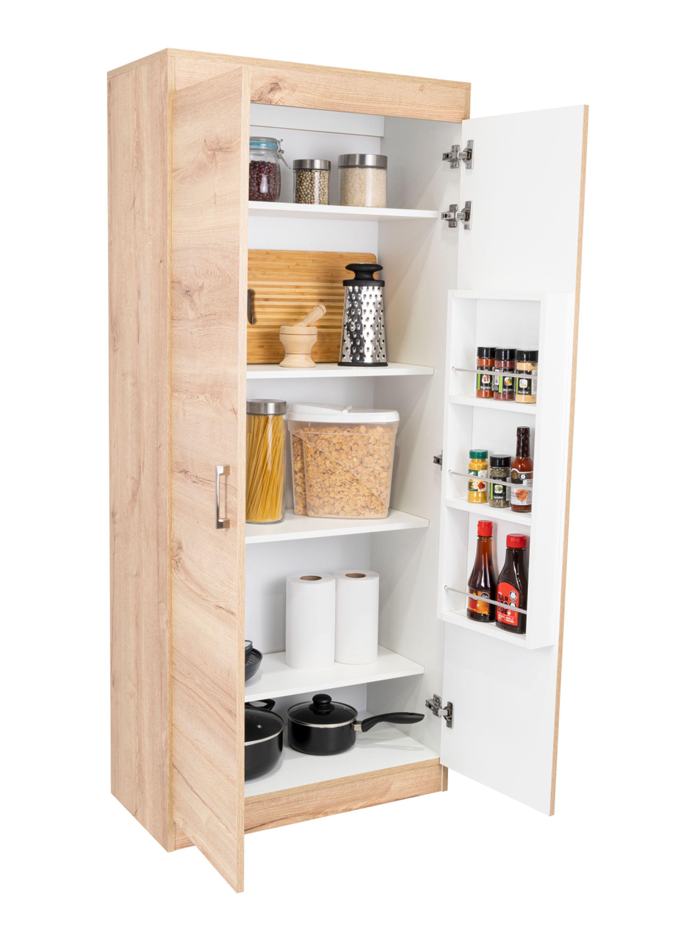 Despensa Cocina Varese 2 Puertas Blanco-4