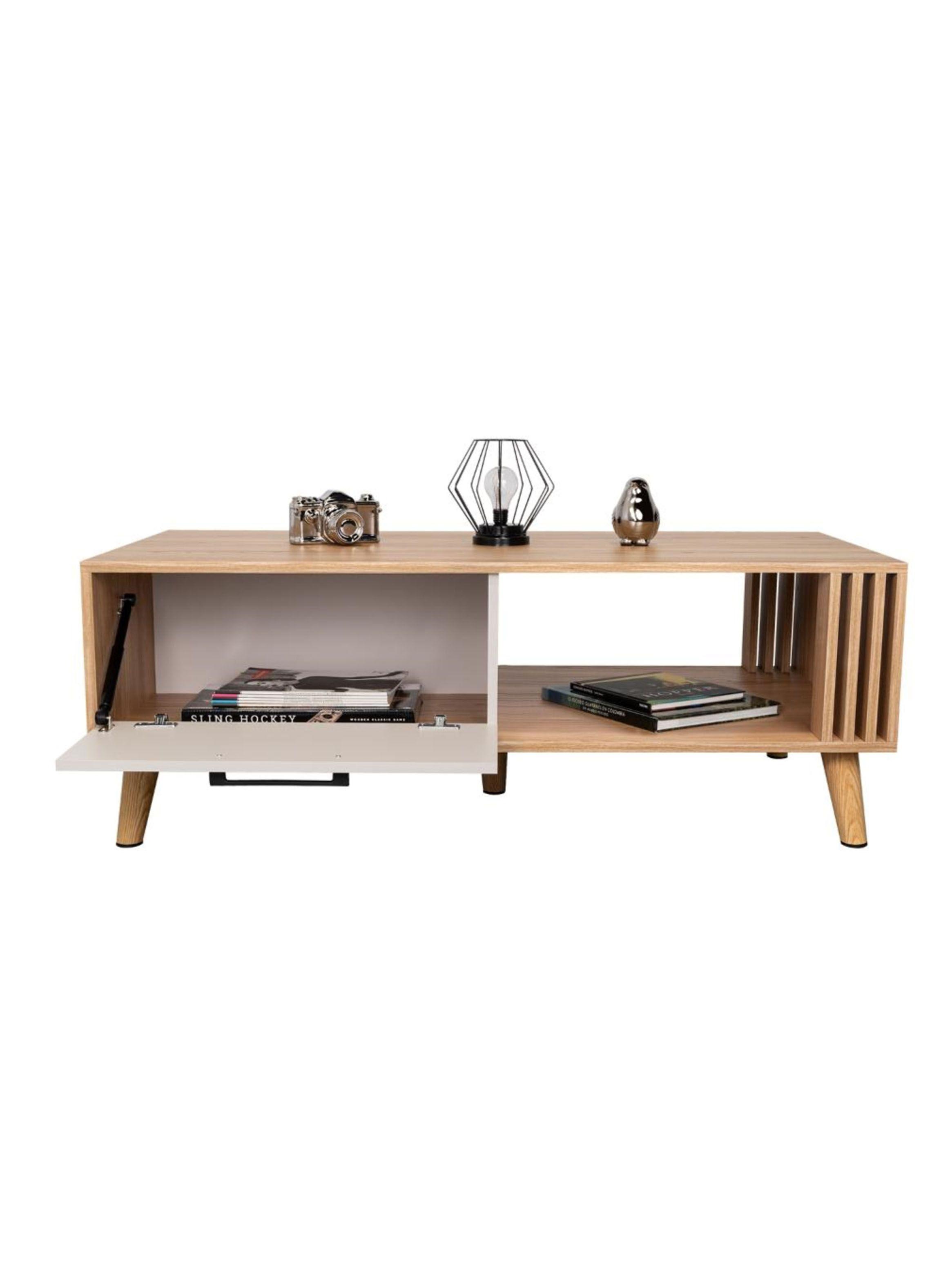 Mesa de Centro Vance 60x120 cm Capri Fresno Europeo-3