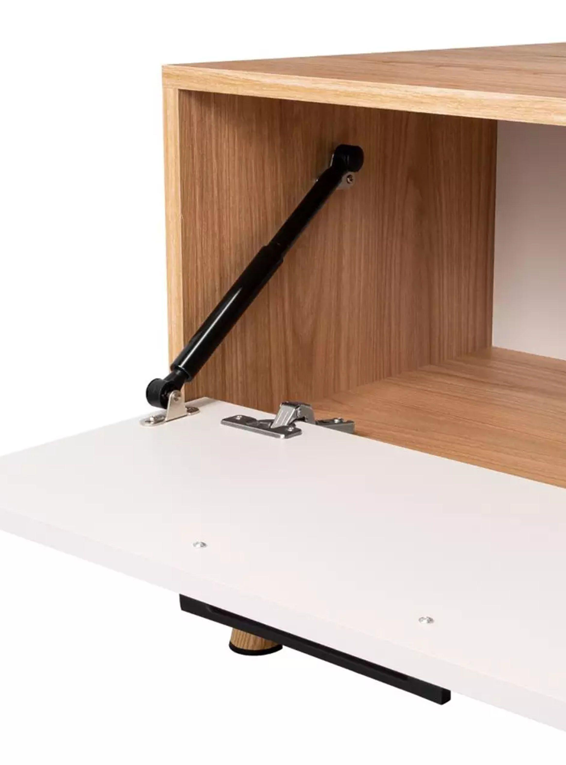 Mesa de Centro Vance 60x120 cm Capri Fresno Europeo-5