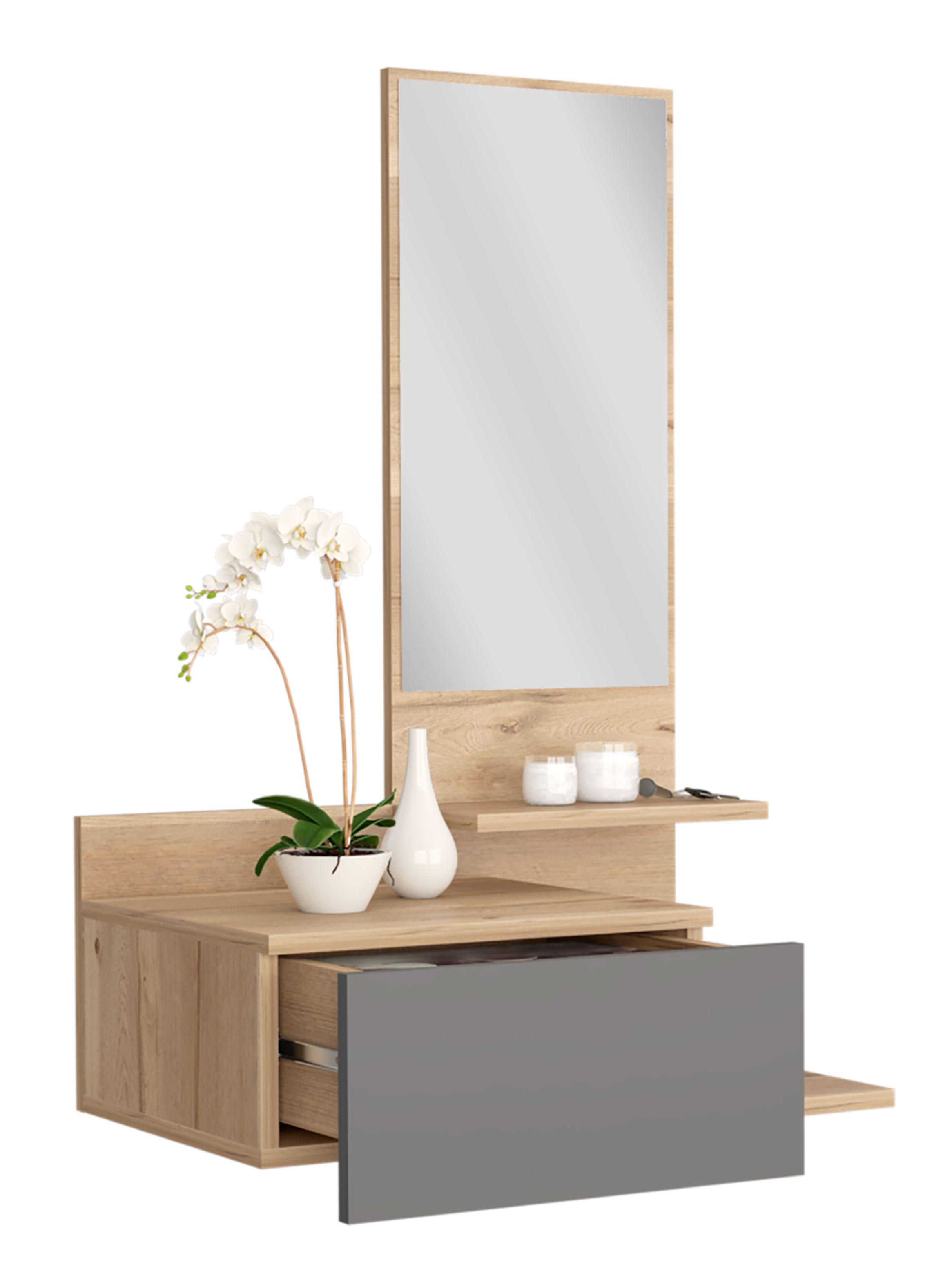 Mueble Recibidor Flotante Viena Duna Plomo-4