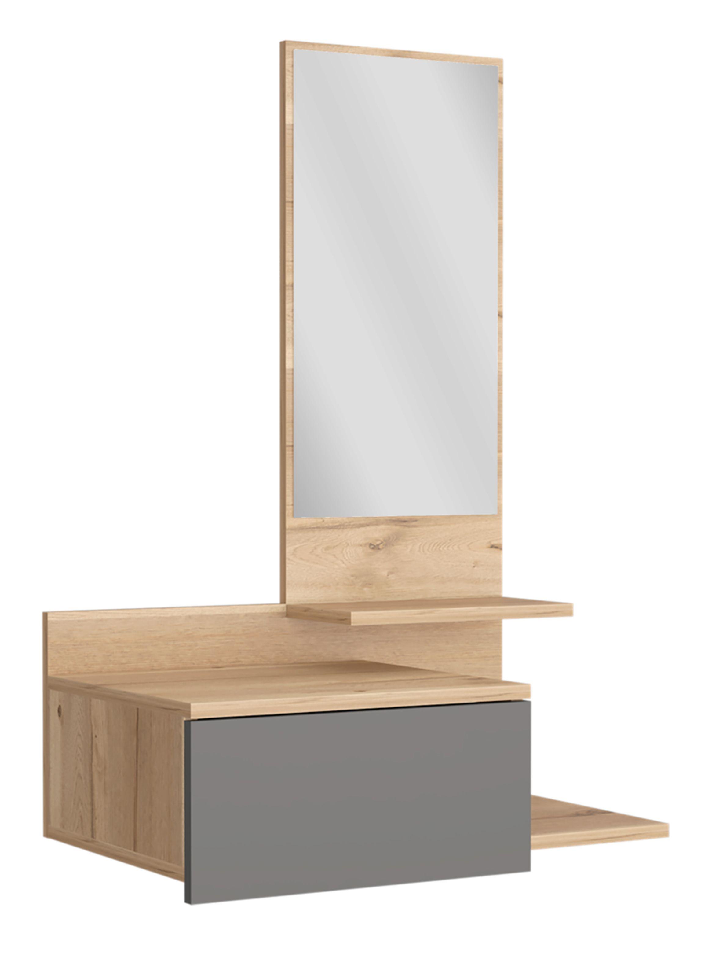 Mueble Recibidor Flotante Viena Duna Plomo-2