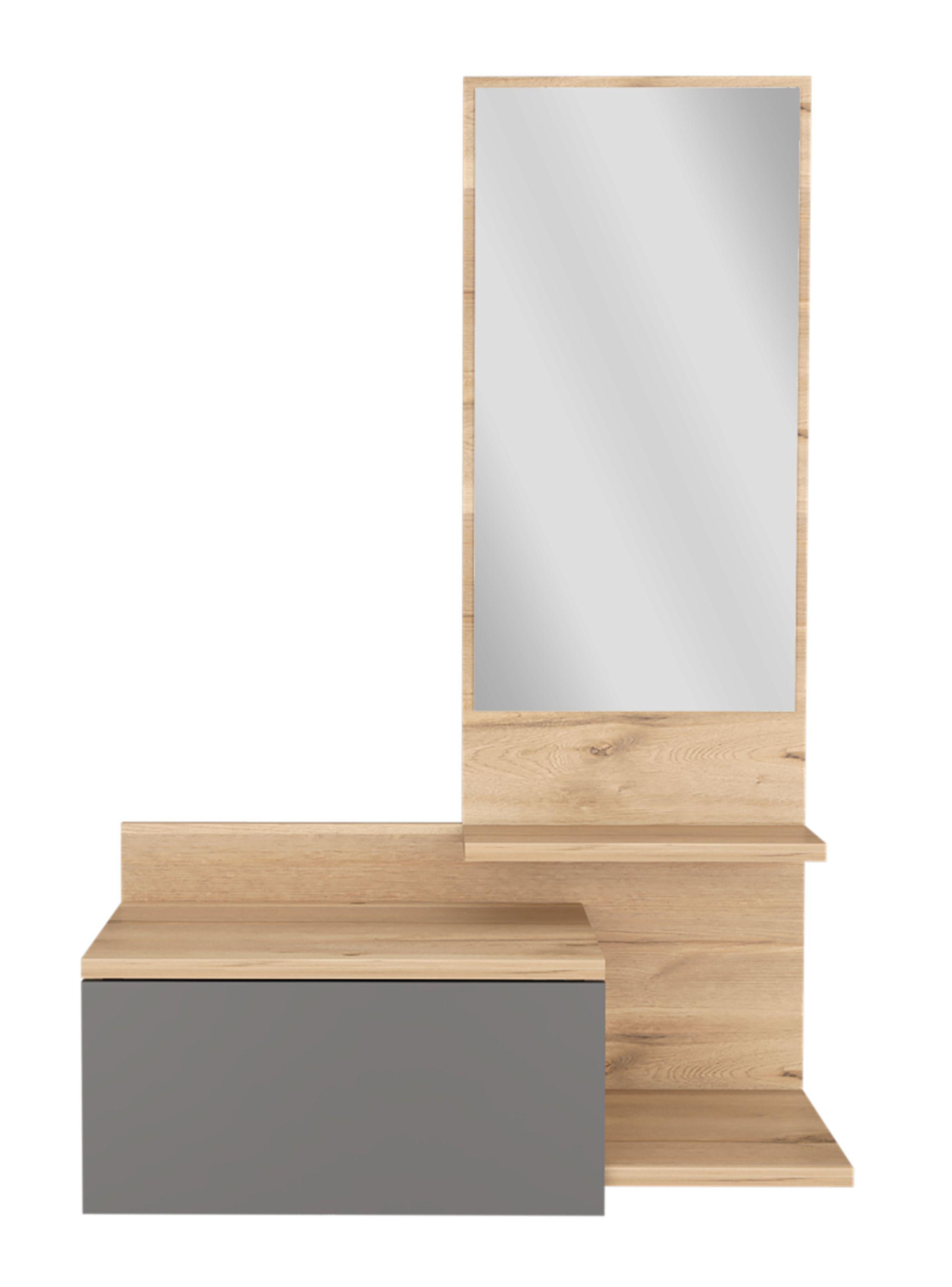 Mueble Recibidor Flotante Viena Duna Plomo-0