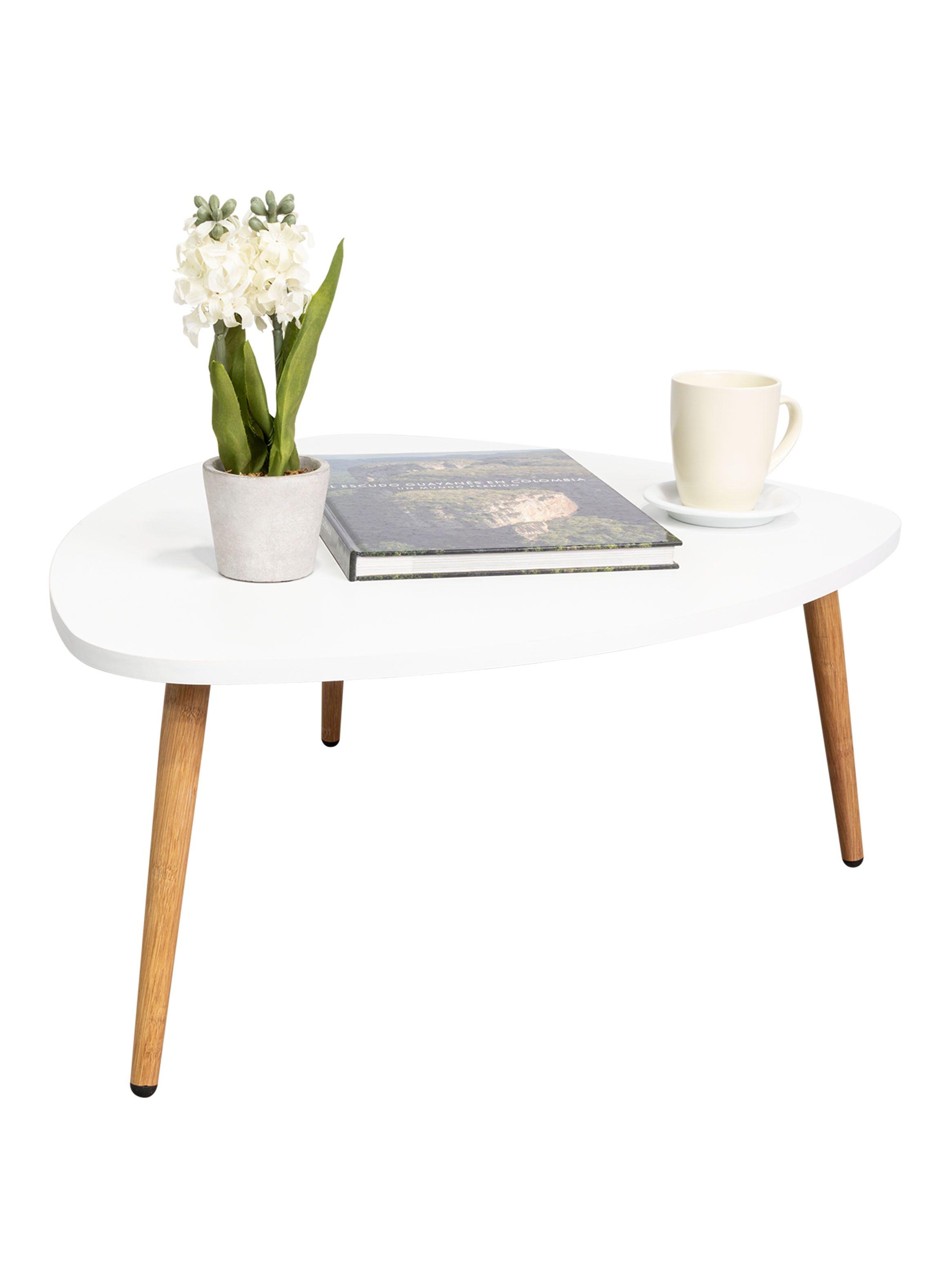 Mesa de Centro Baja Narvik 61.5x74.1 cm Blanco-4