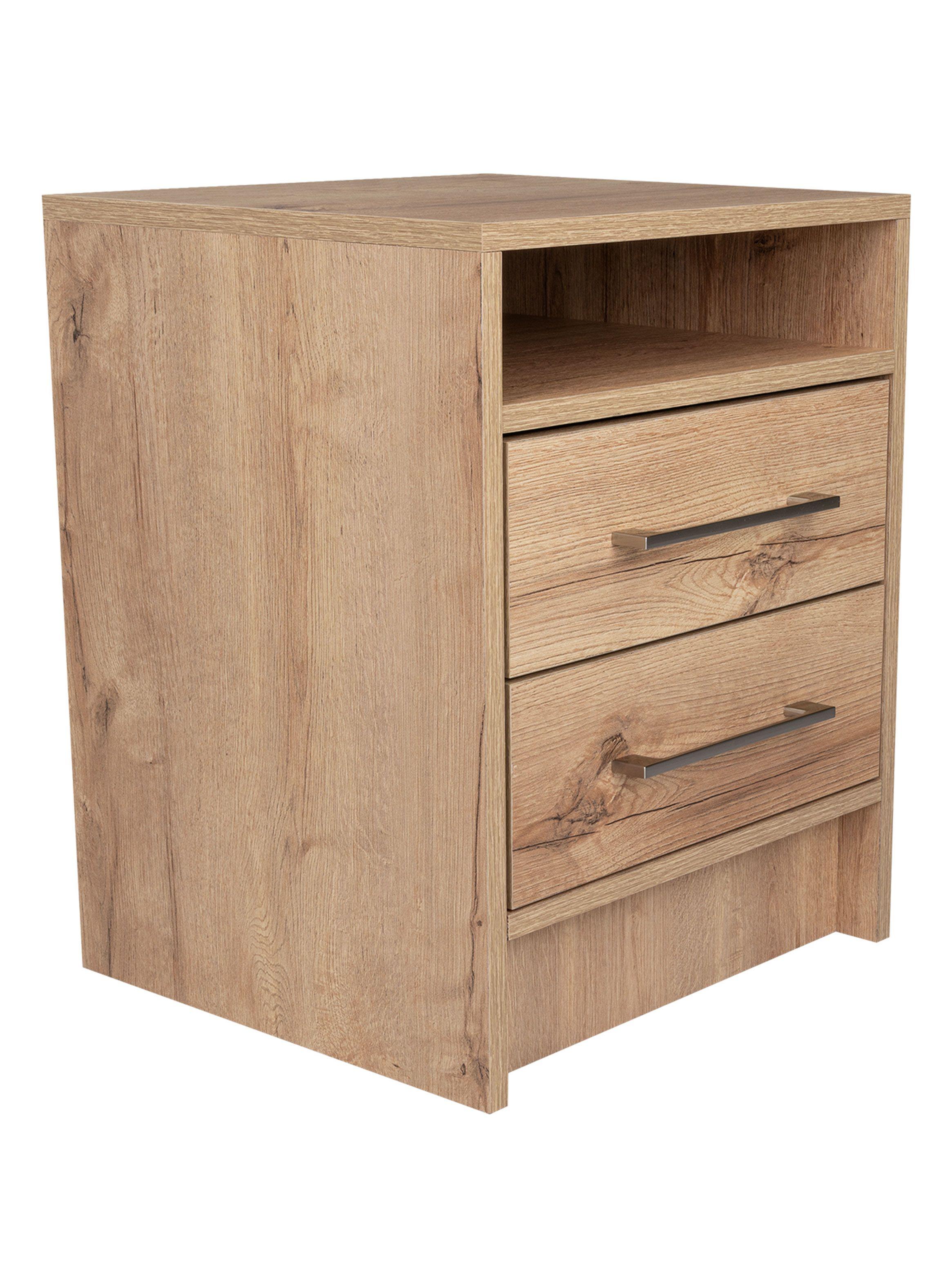 Velador Éter 2 Cajones Duna-0