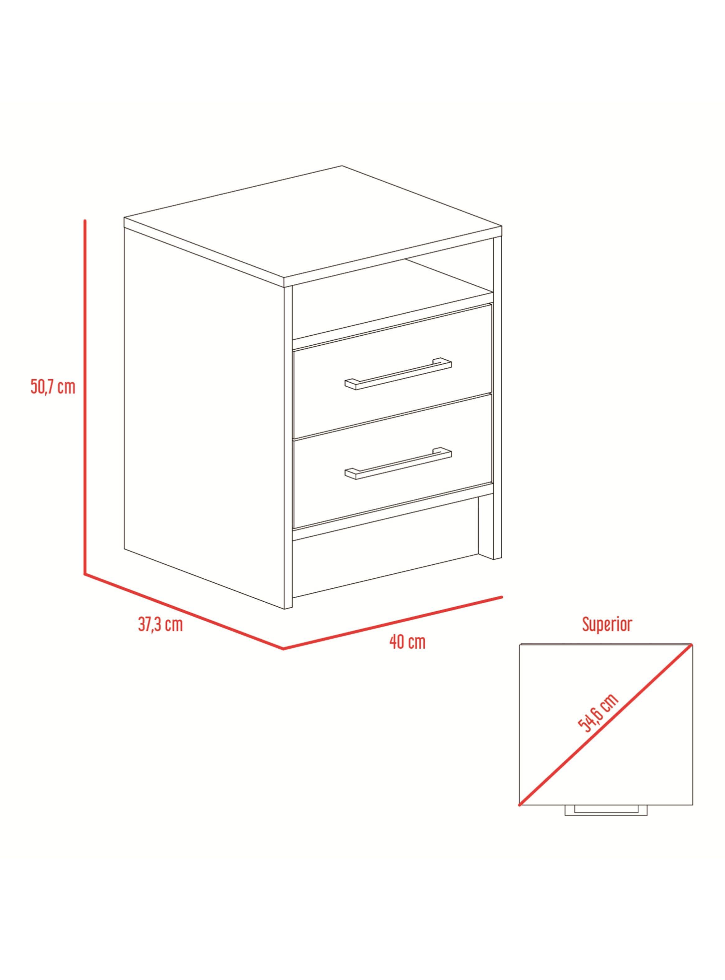 Velador Éter 2 Cajones Duna-1