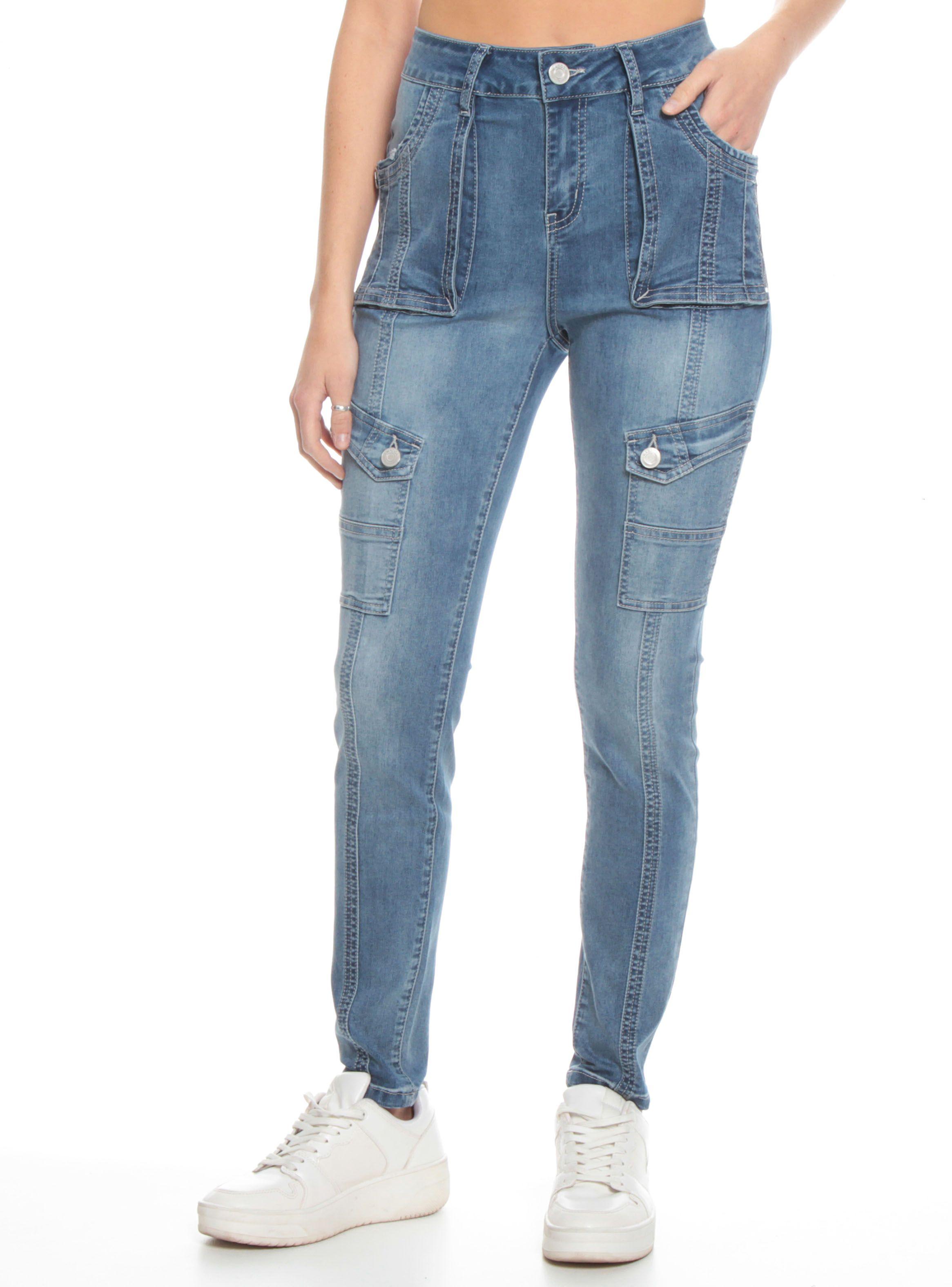 Jeans Pitillo Cargo-0