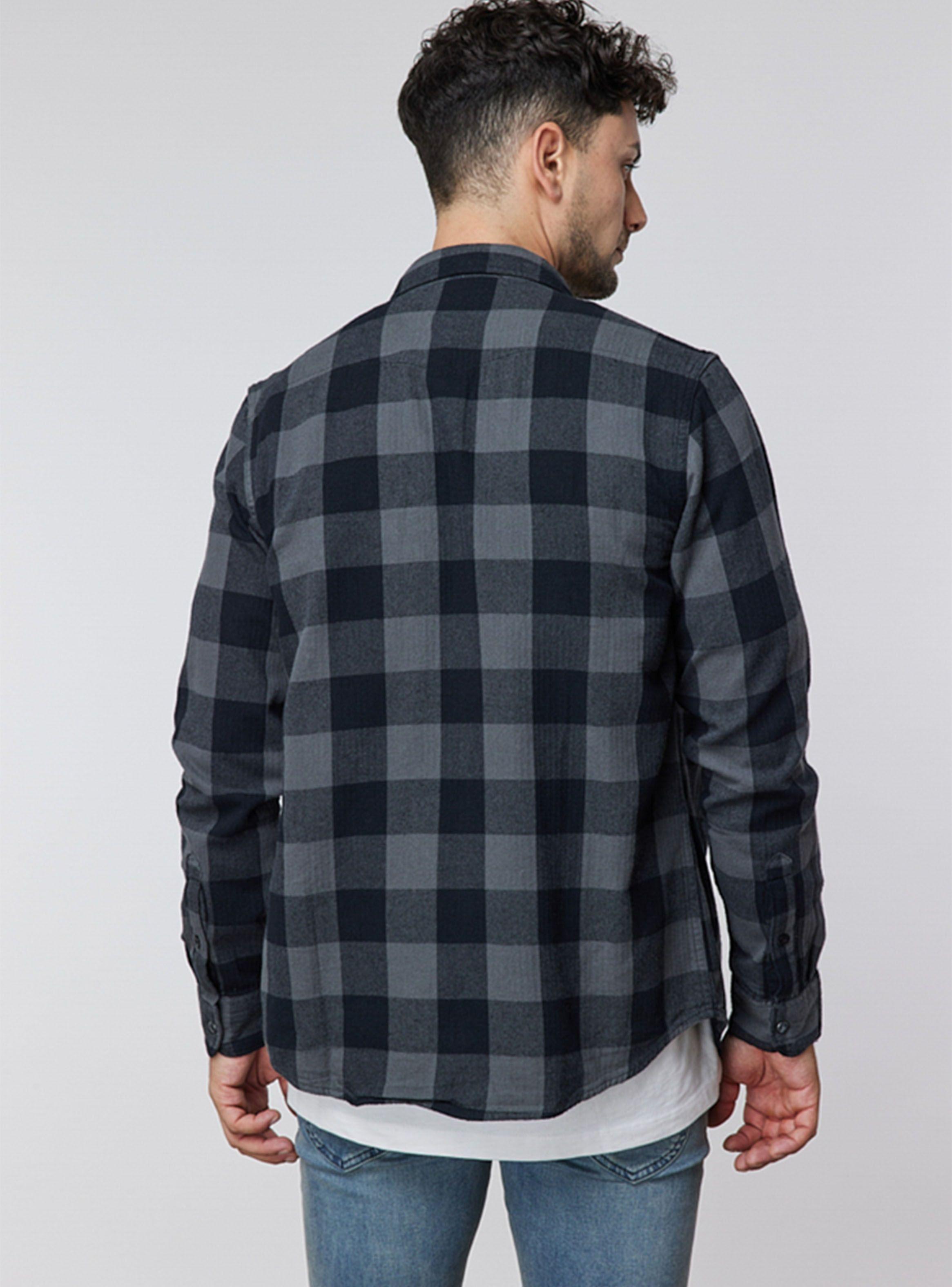 Camisa Leñadora Casual Wood Print-1