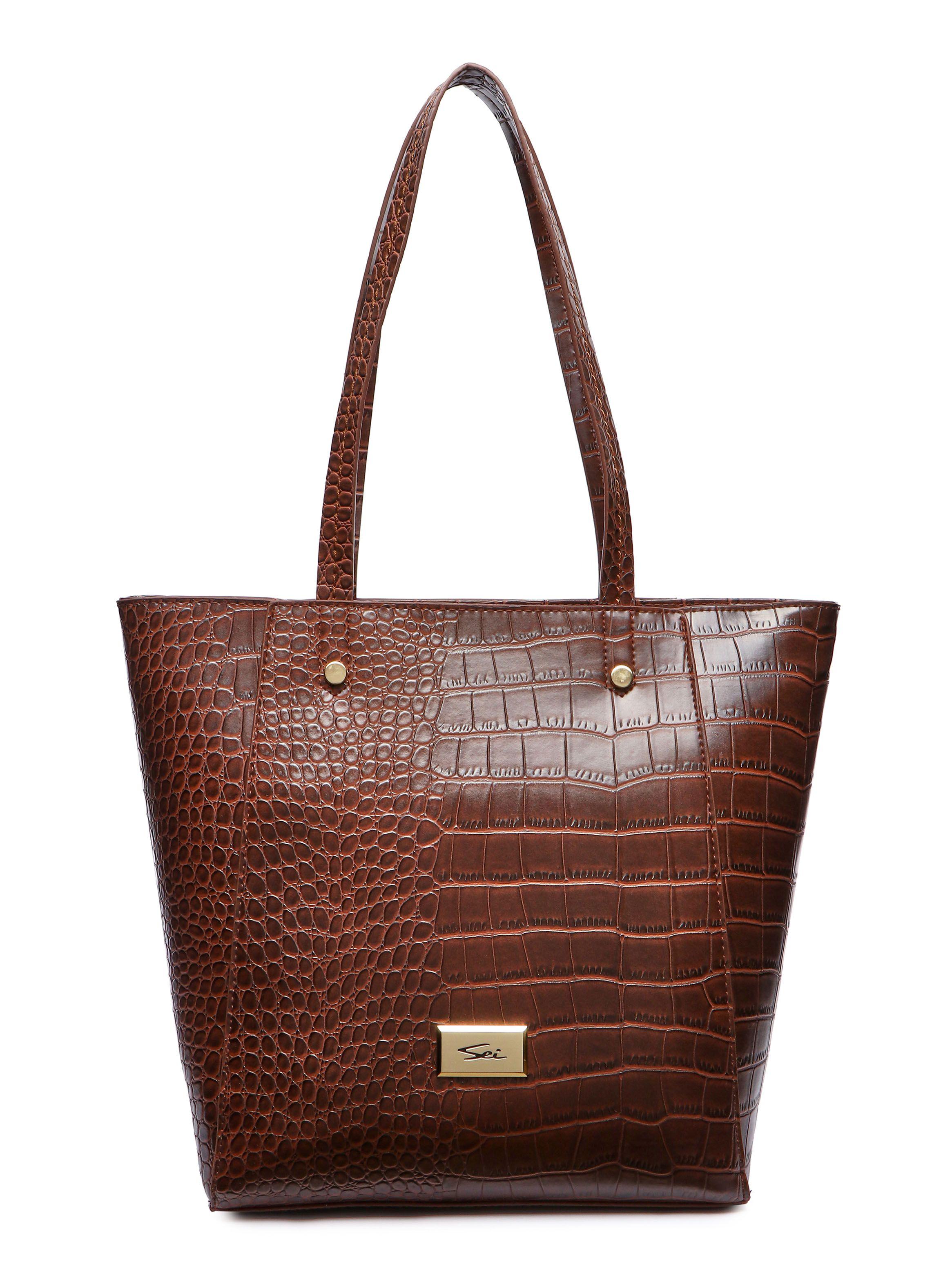 Accesorios Sei Carteras De Cuero Cartera Leonela Café