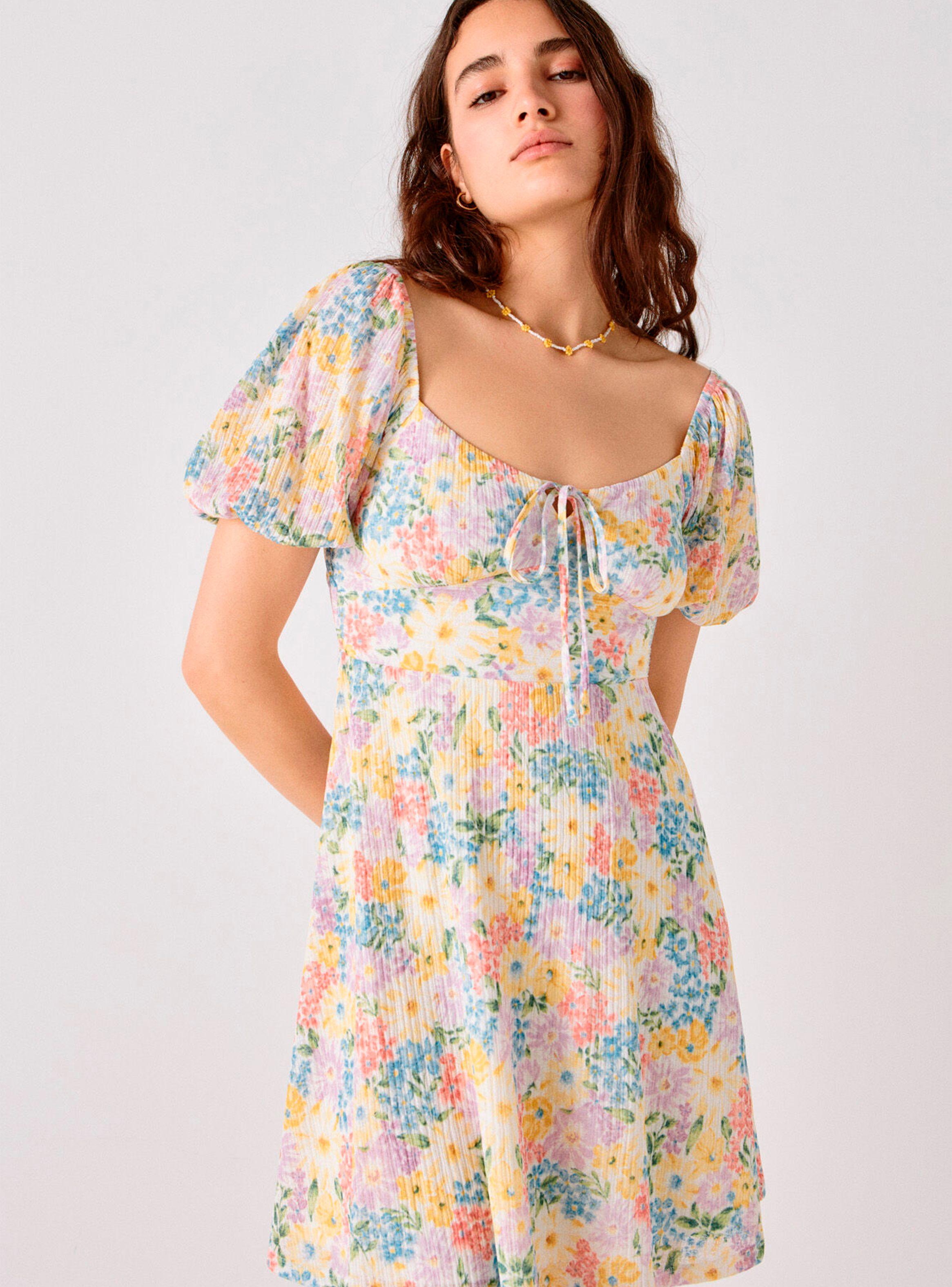 Vestido Corto Detalle Lazo-0