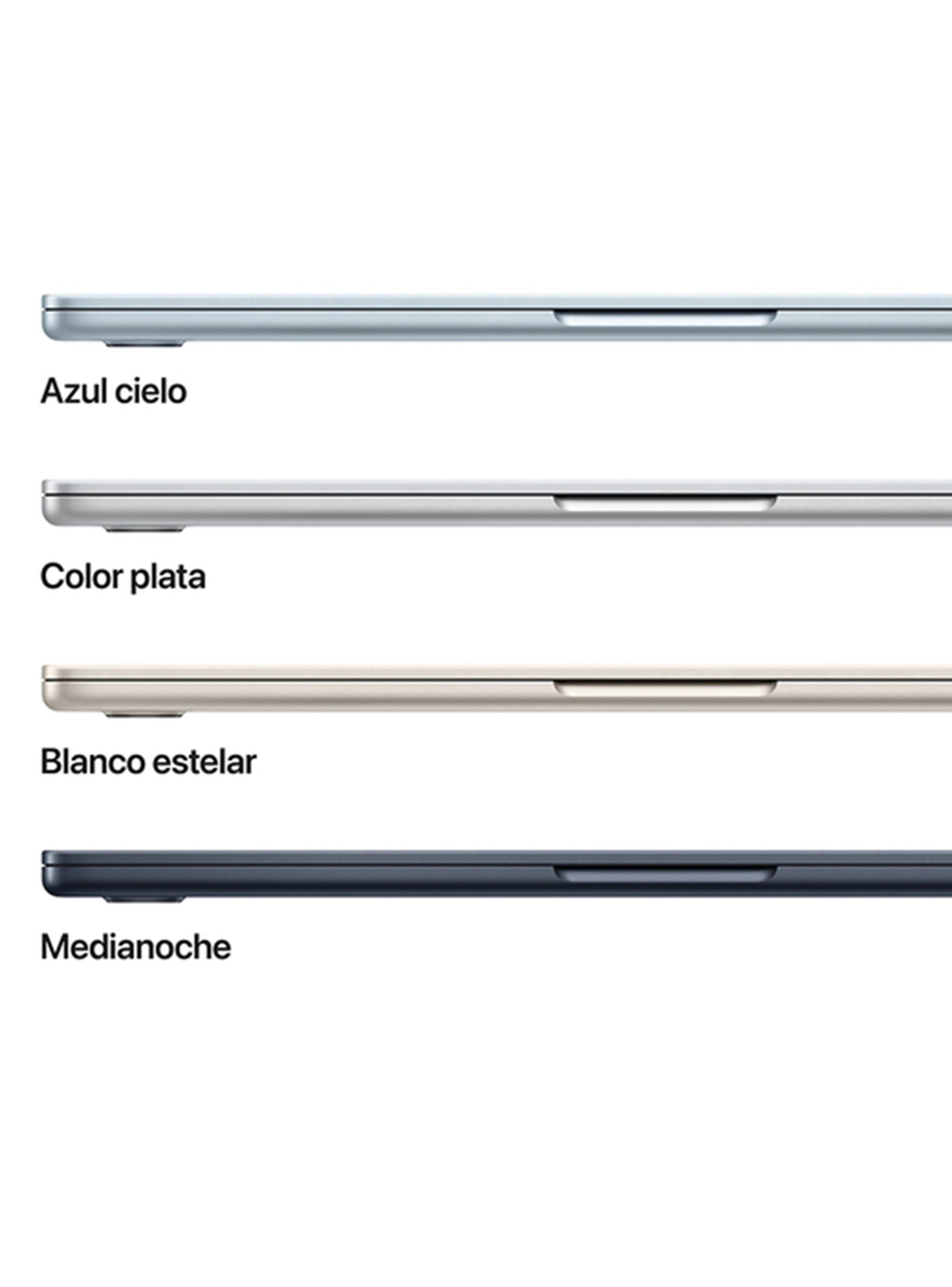 MacBook Air 13.6" Chip M4 CPU 10 Núcleos GPU 8 Núcleos 16GB RAM 256GB SSD Silver-8