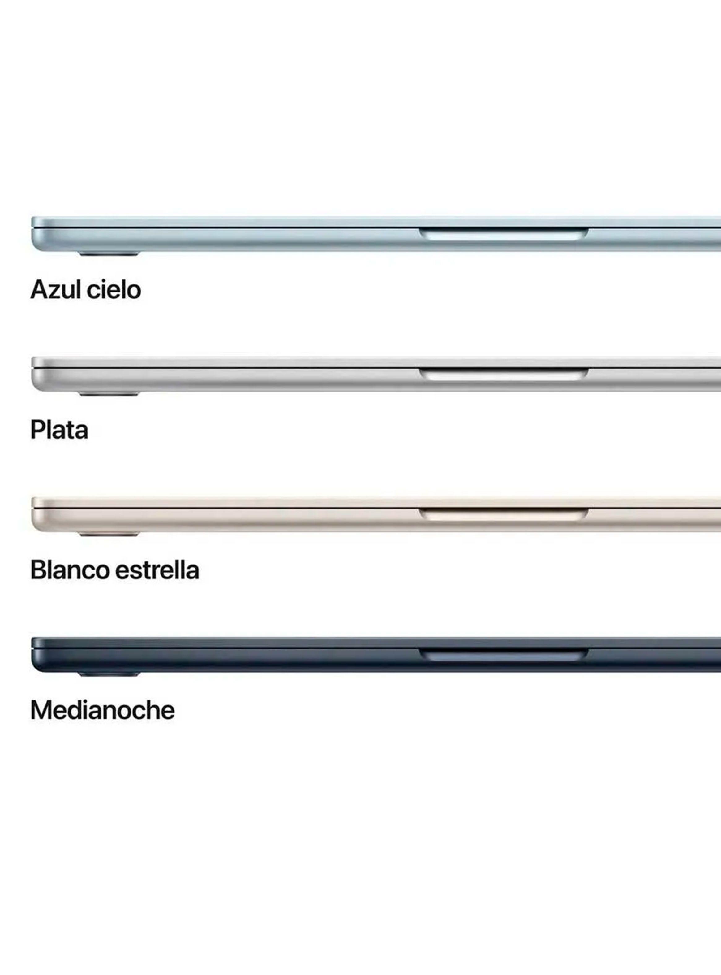 MacBook Air 13.6" Chip M4 CPU 10 Núcleos GPU 8 Núcleos 16GB RAM 256GB SSD Starligth-8