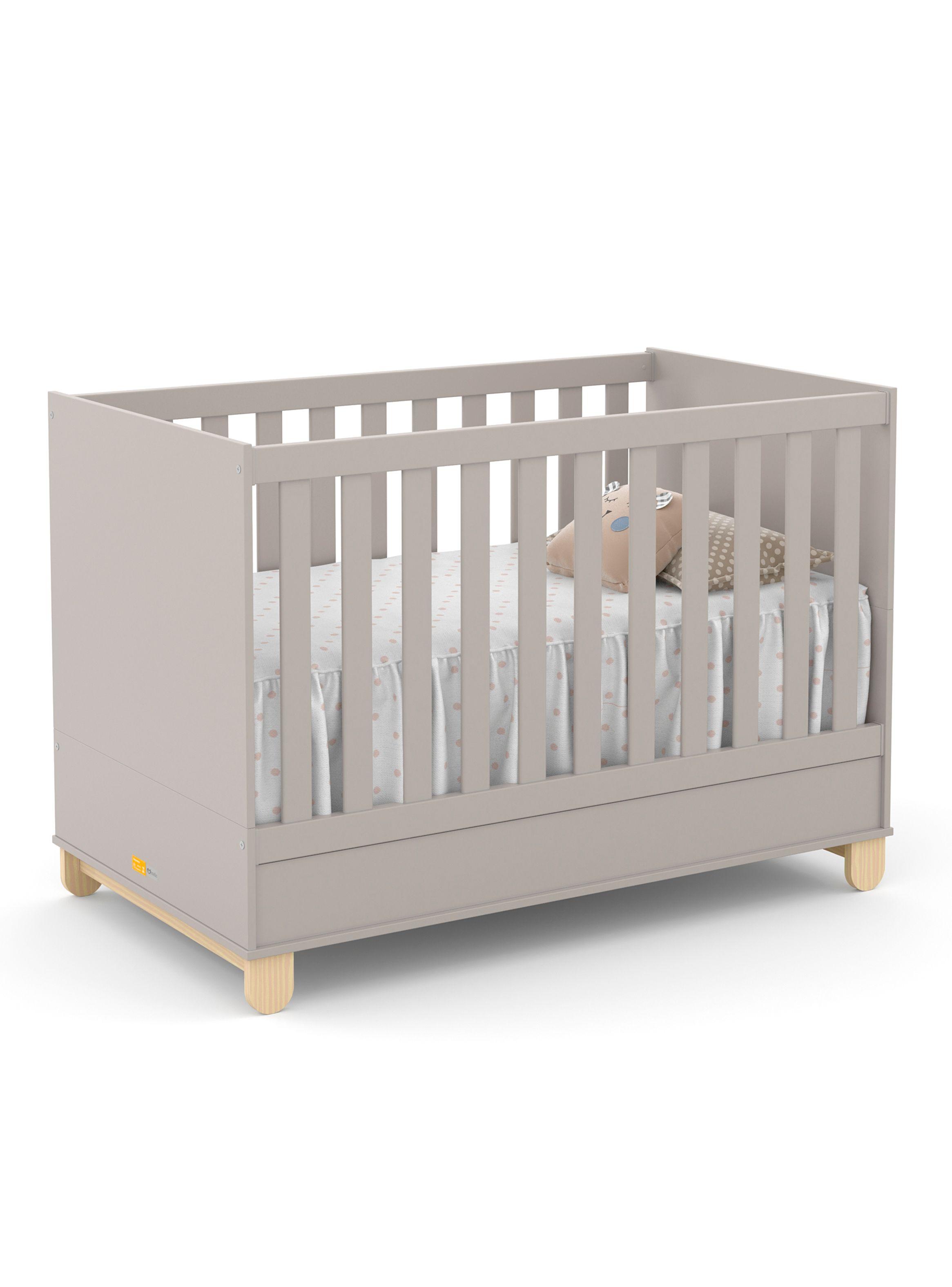 Cuna Madera New Zupi Gris-0
