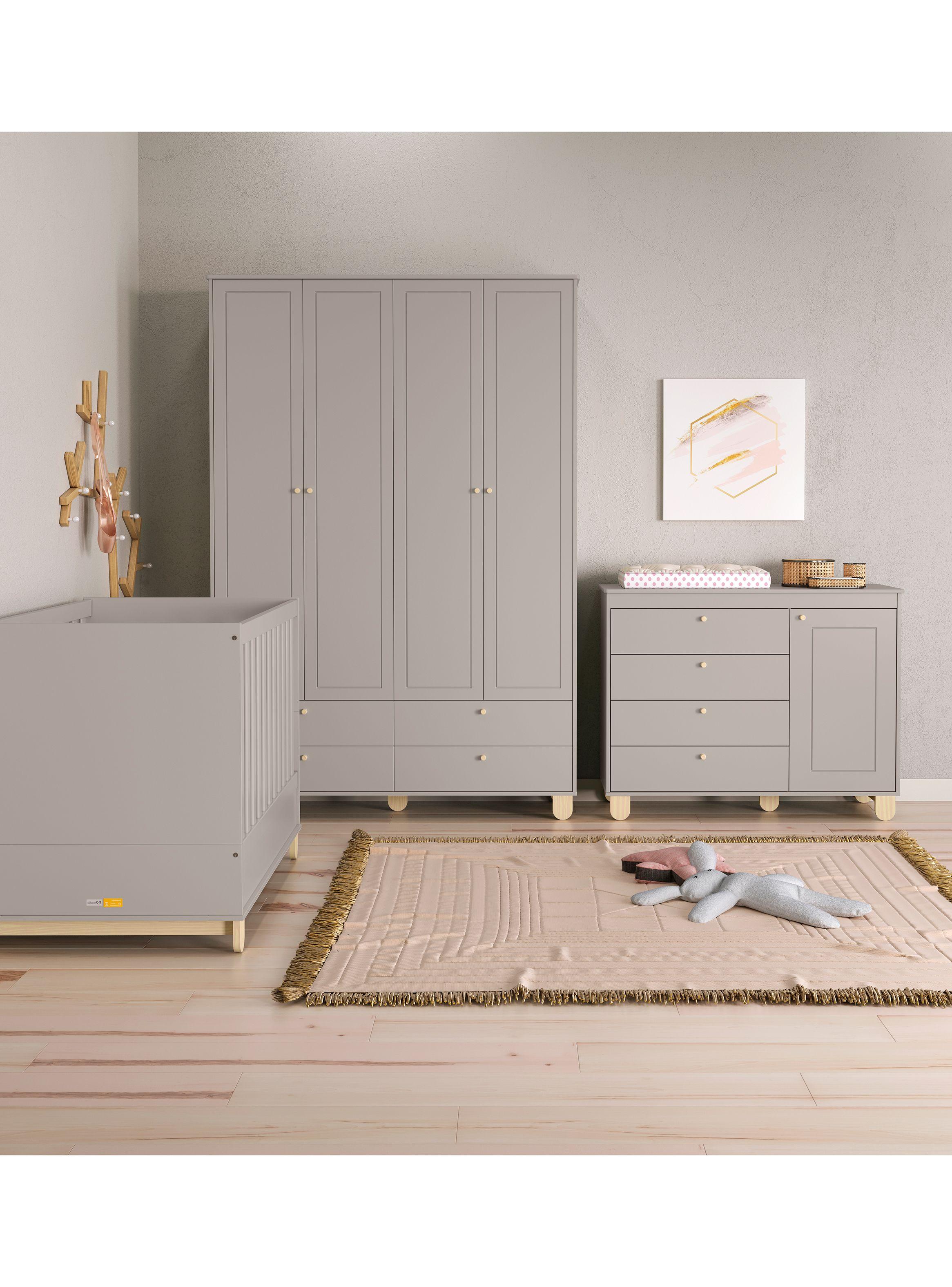 Cómoda Zupi con Puerta Gris-4