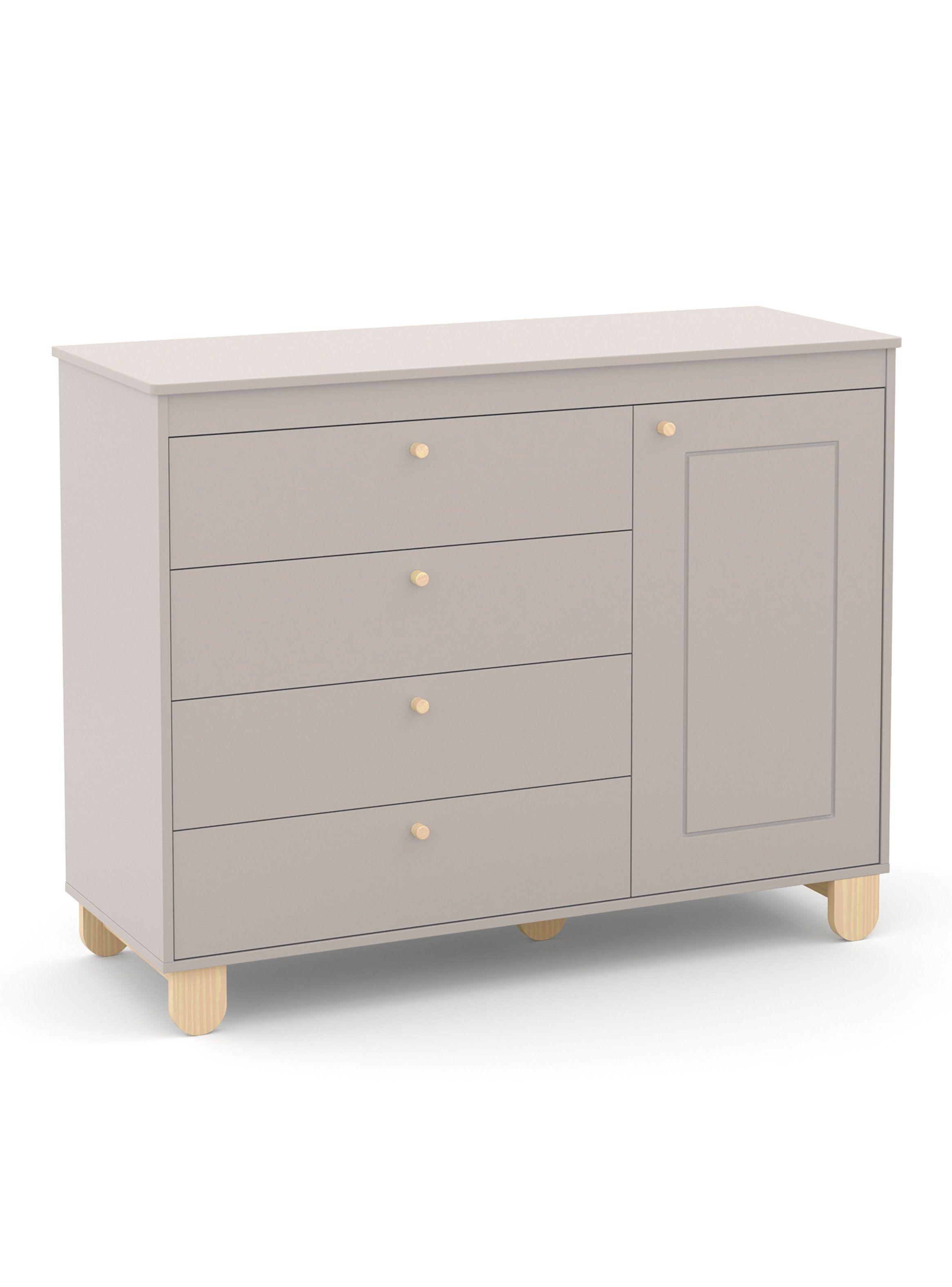 Cómoda Zupi con Puerta Gris-0