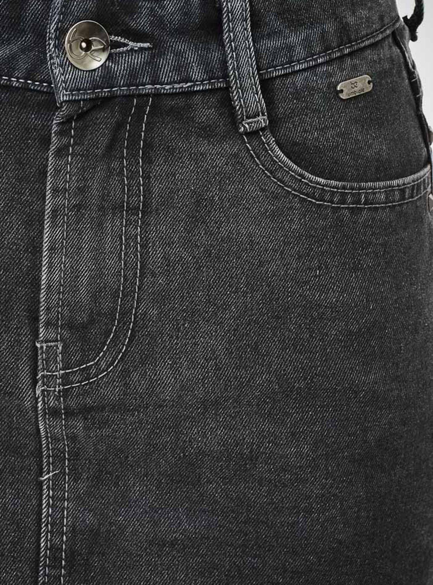 Falda Denim Aplicación Tachas Umbrale-2