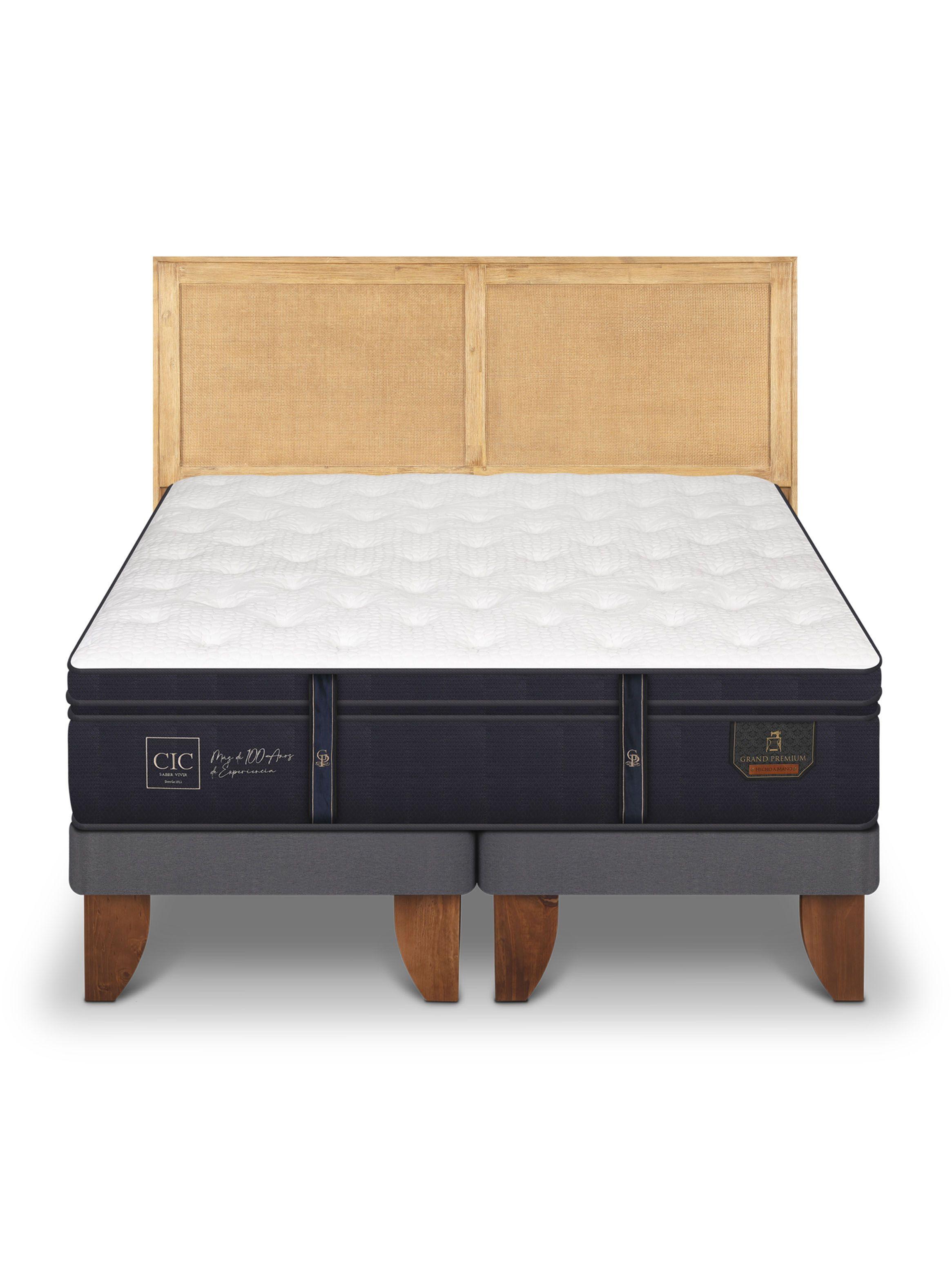 Cama Europea Grand Premium King + Respaldo Sava-2