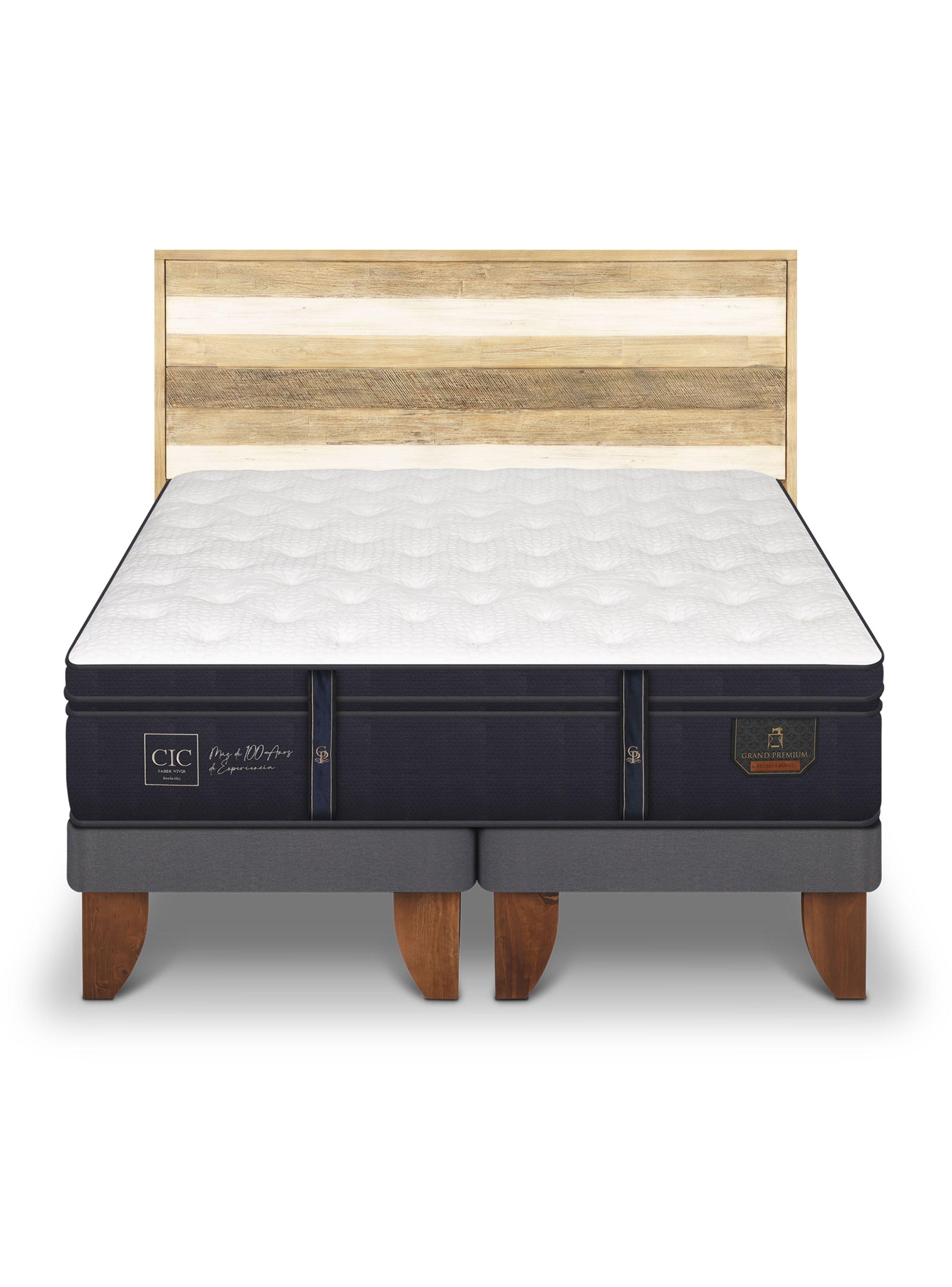 Cama Europea Grand Premium Súper Kng + Respaldo Loira-2