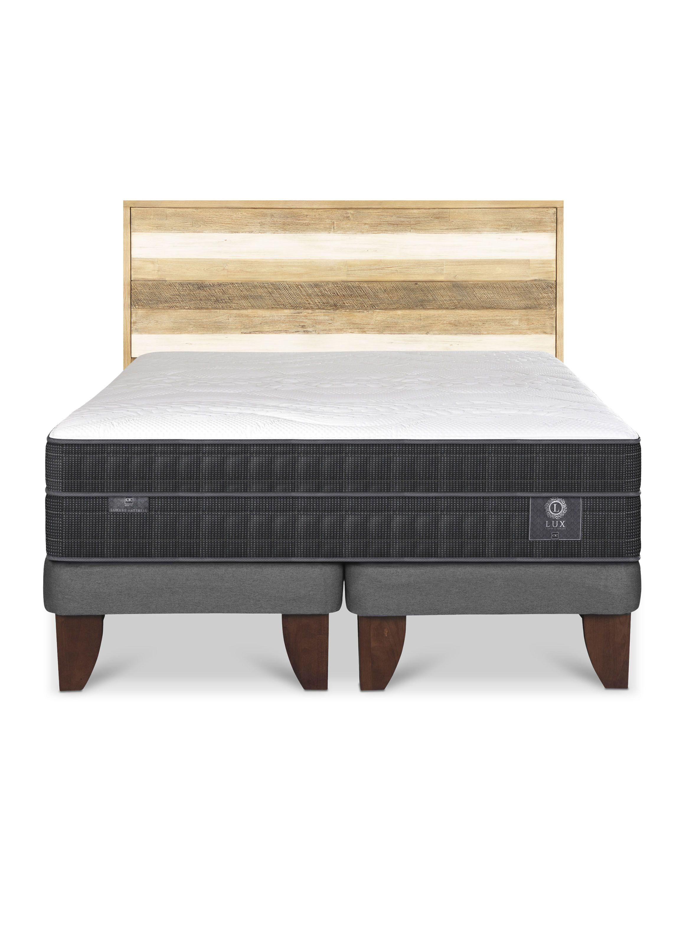 Cama Europea Lux Súper King + Respaldo Loira-2