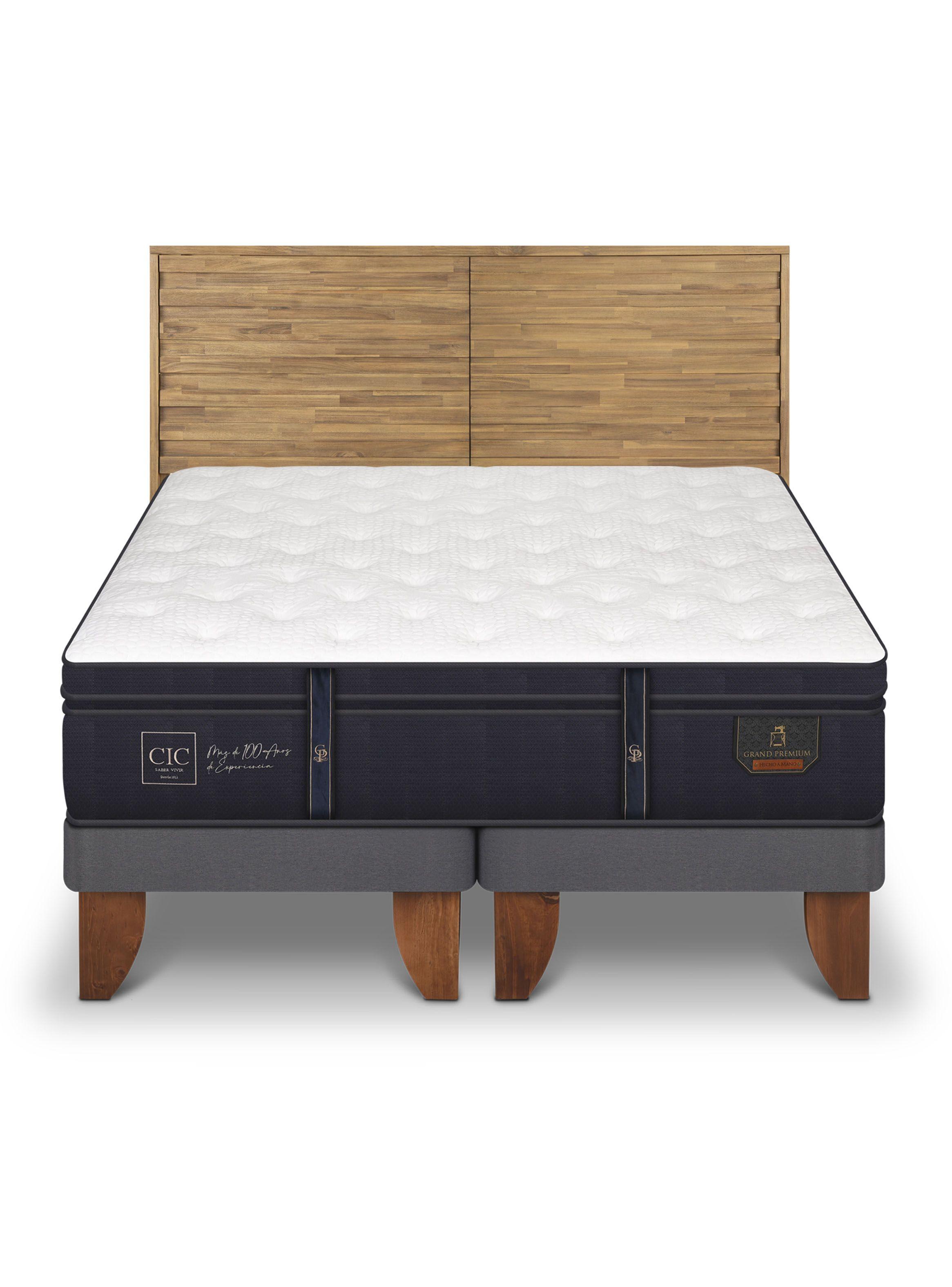 Cama Europea Grand Premium King + Respaldo Rodano-2