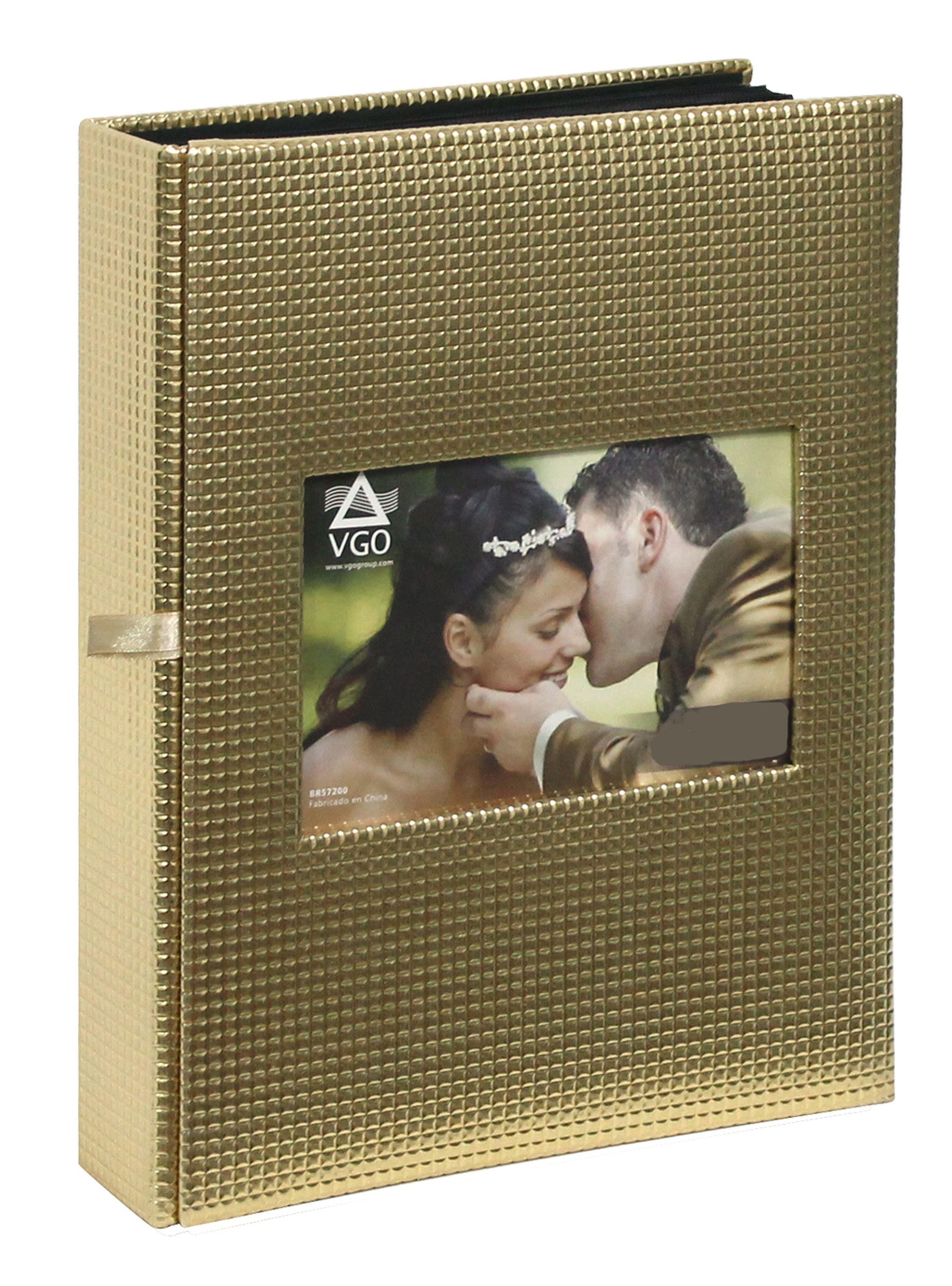 Álbum VGO 200 Fotos 13 x 19 cm Dorado-0