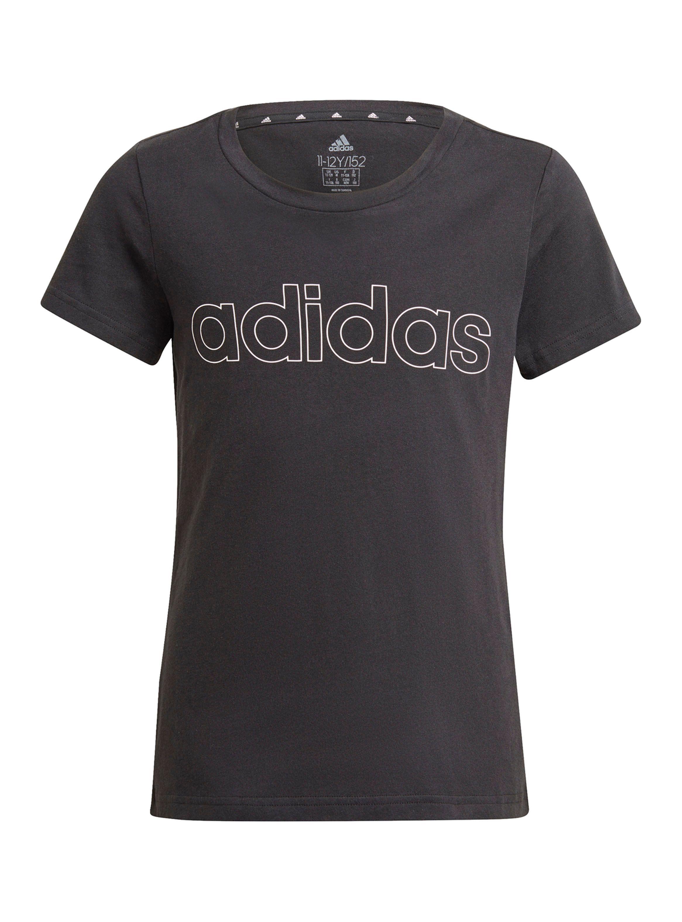 Polera Essentials Logo Tee Negra Niña-0