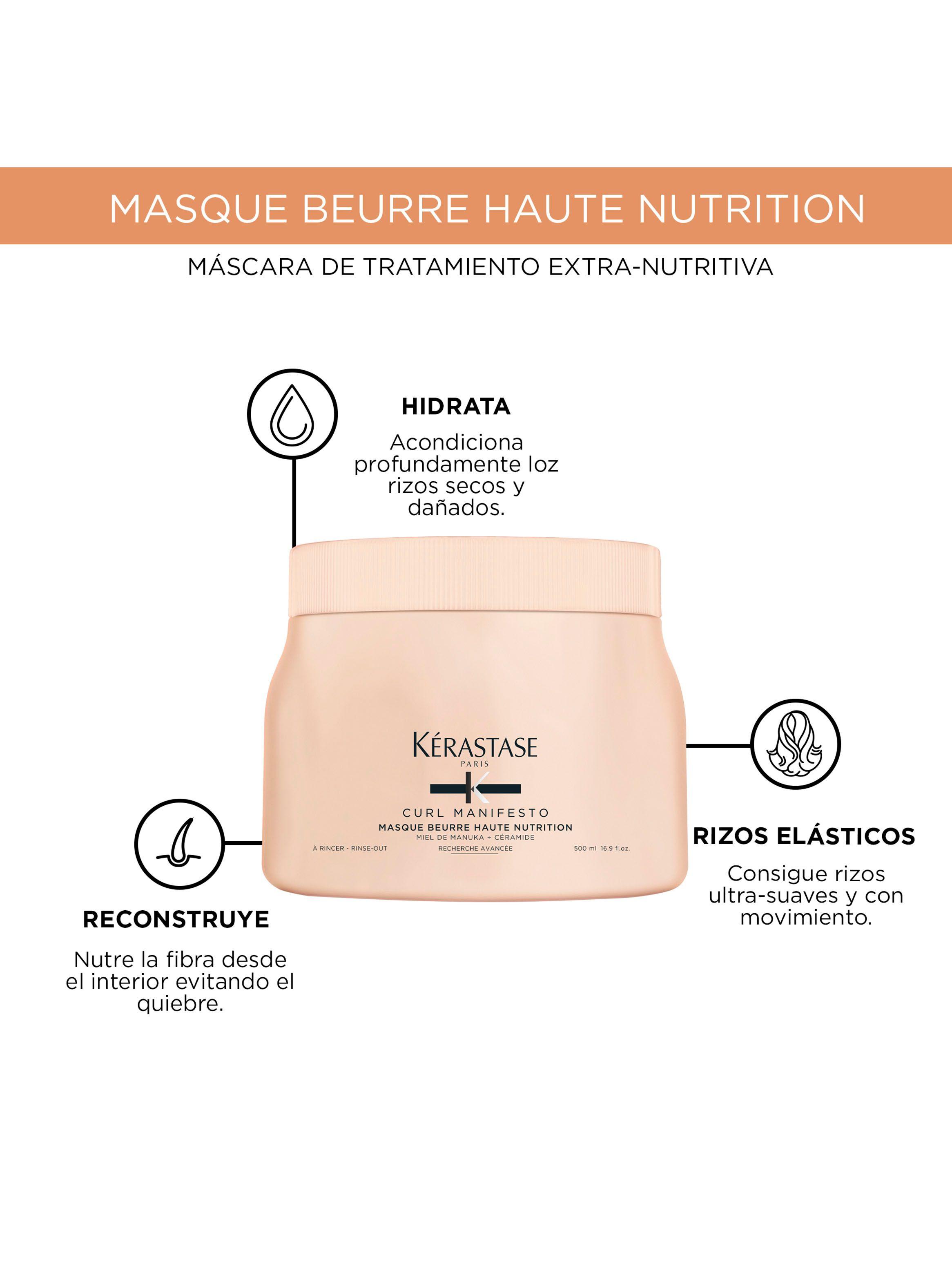 Máscara XL Nutrición Cabello Rizado Masque Beurre Haute Nutrition Curl Manifesto 500ml-3