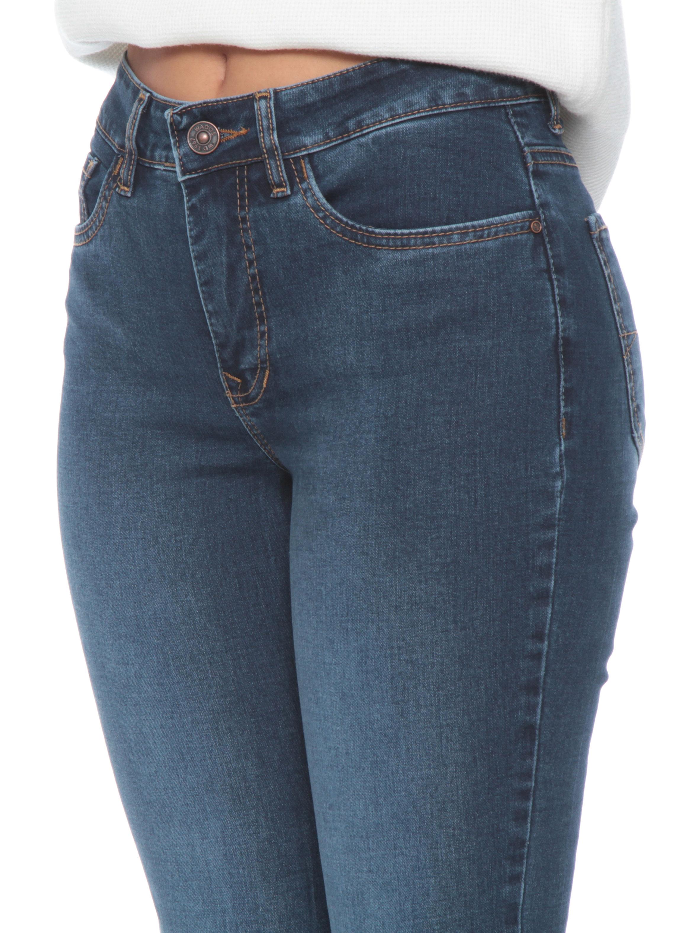 Jeans Pitillo Tiro Alto de Pretina Básica-2