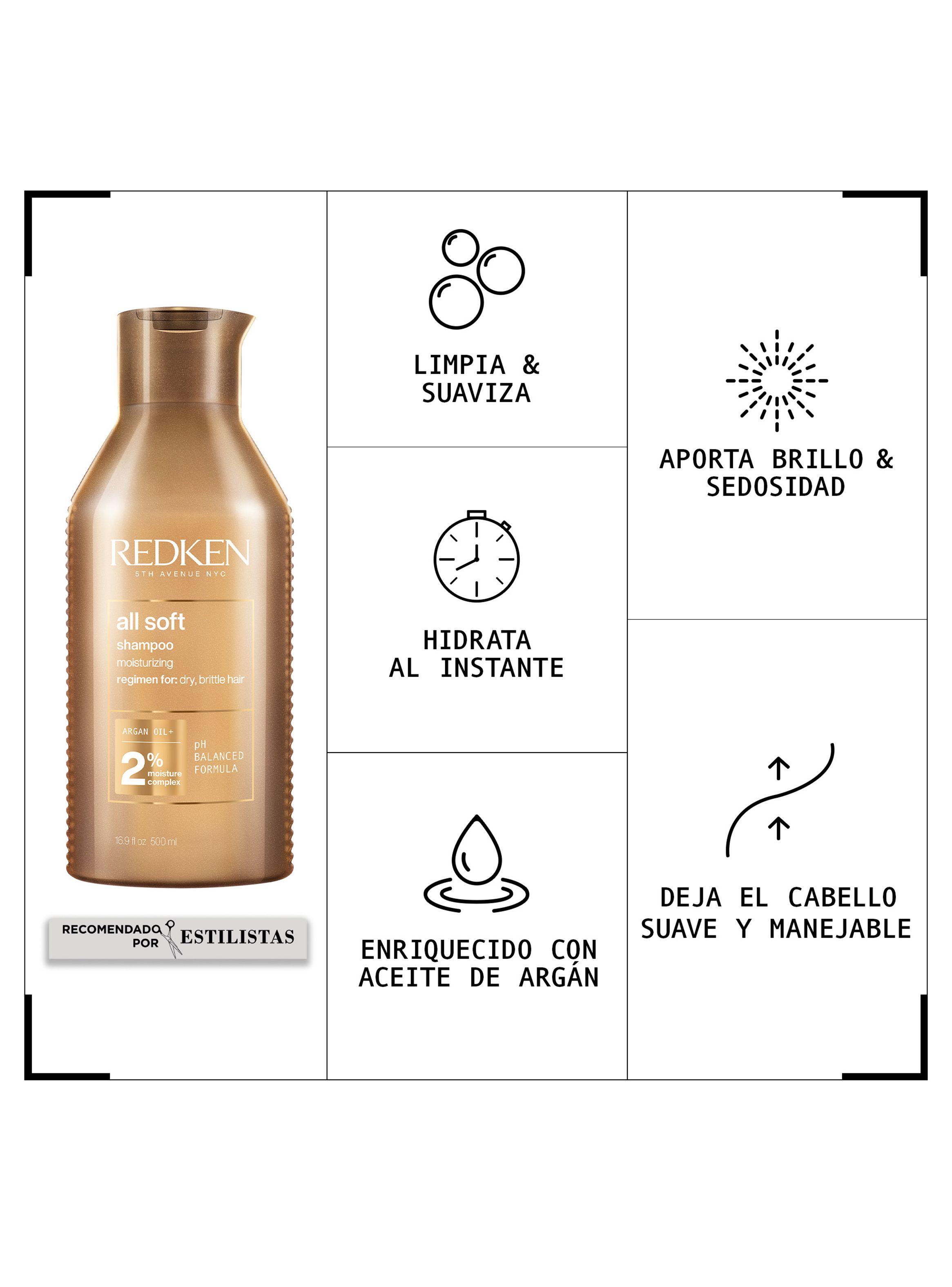 Shampoo XL Hidratante Cabello Seco All Soft 500ml-1