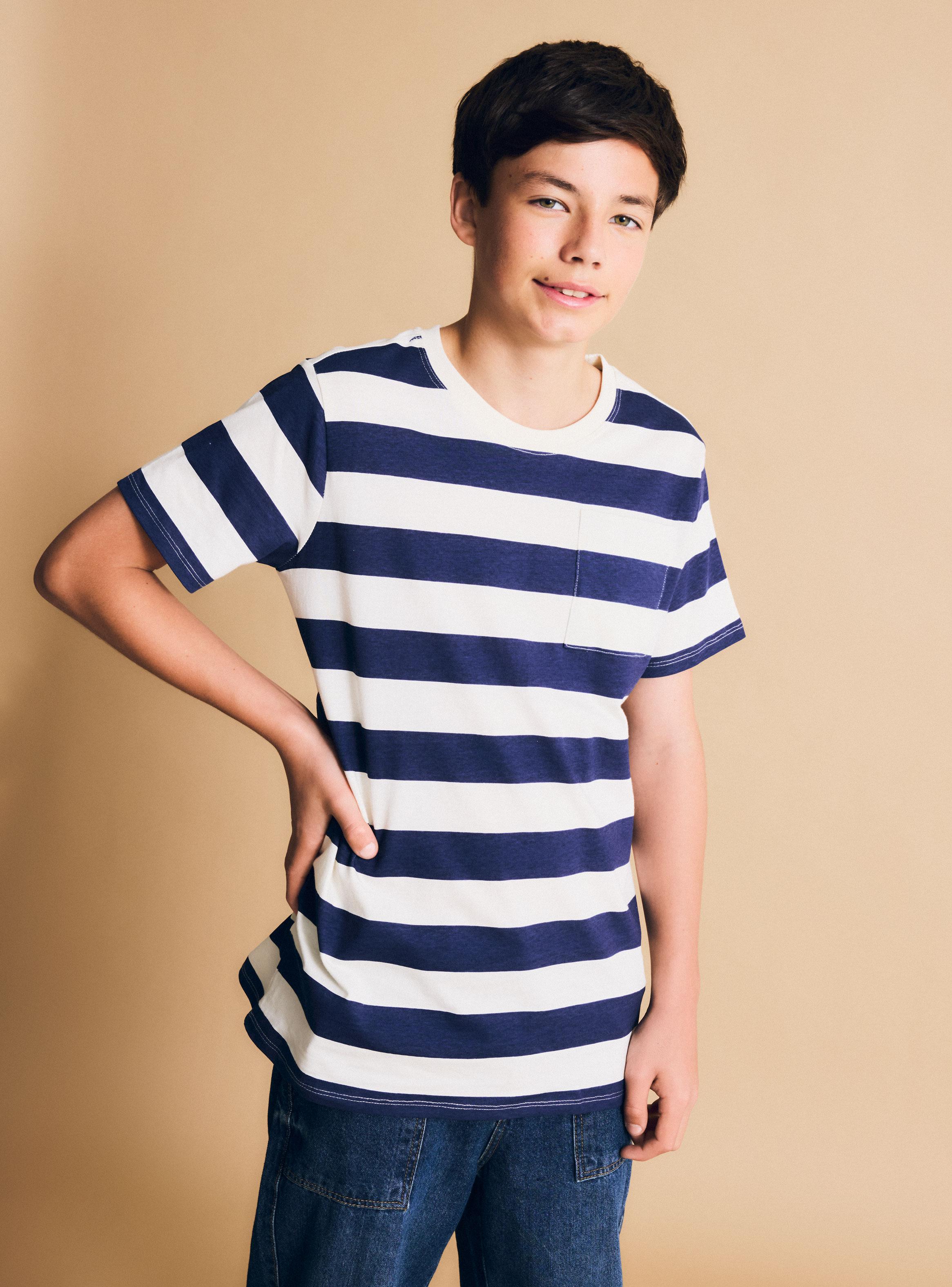 Polera Rayada Color Niño-0